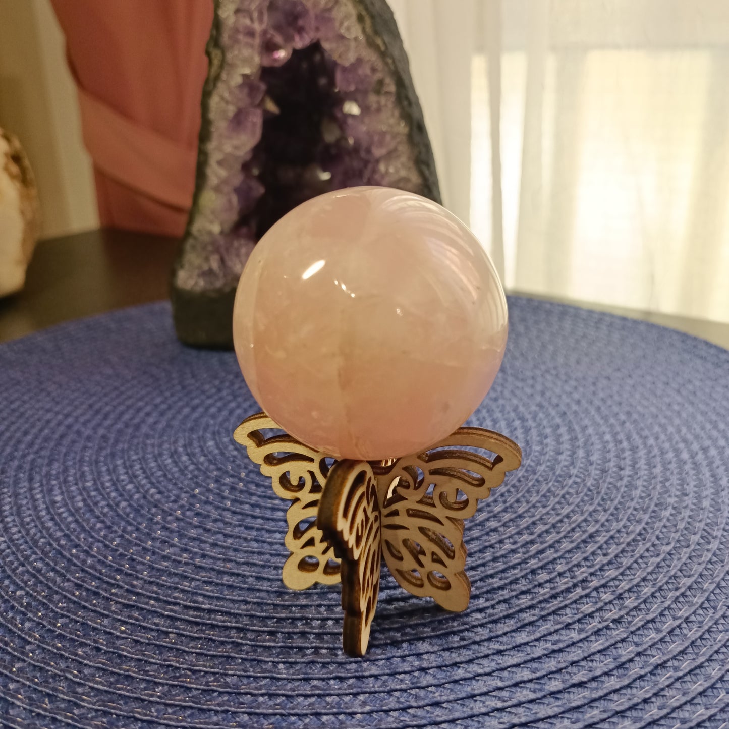 Esfera de Cuarzo Rosa