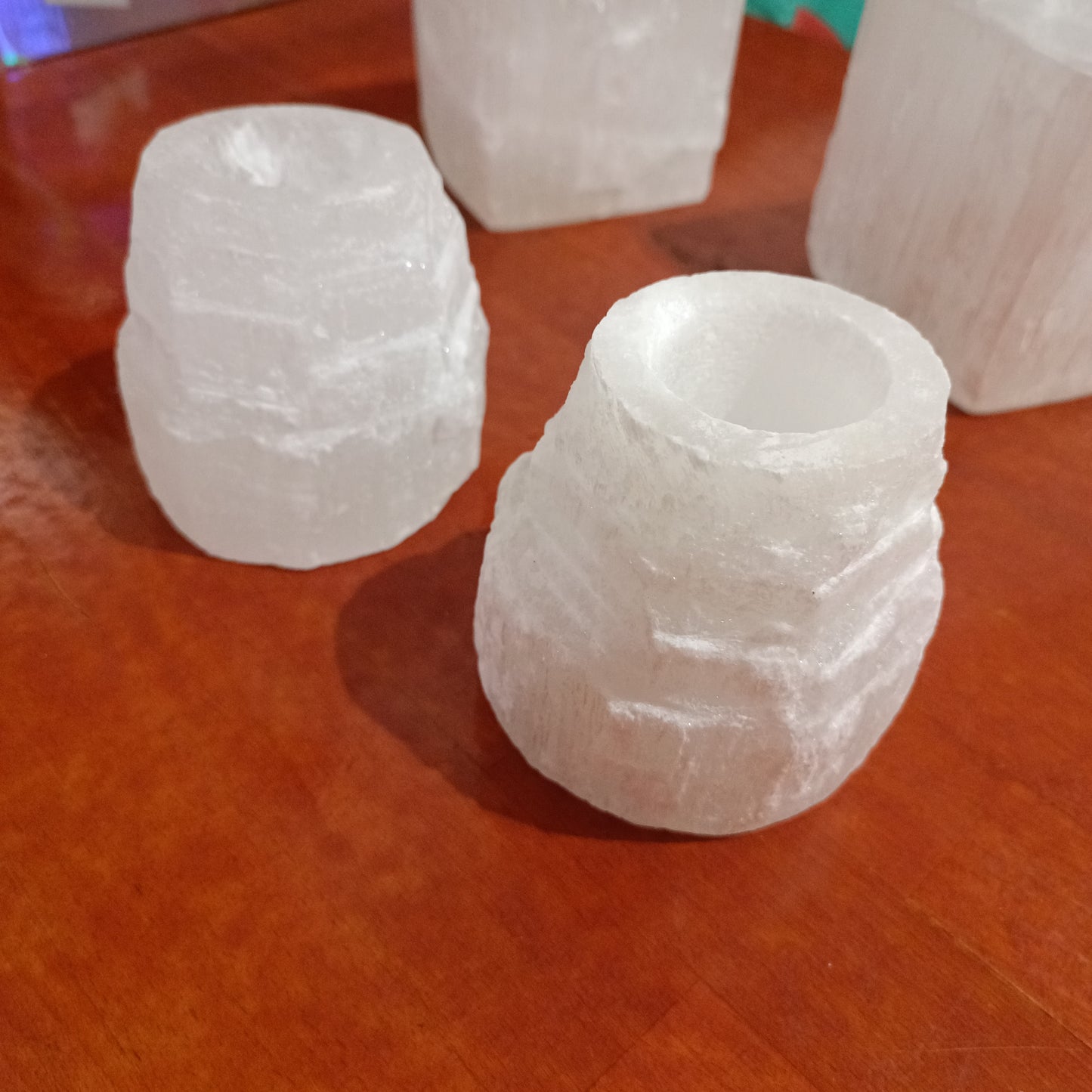 Portavelas de Selenita