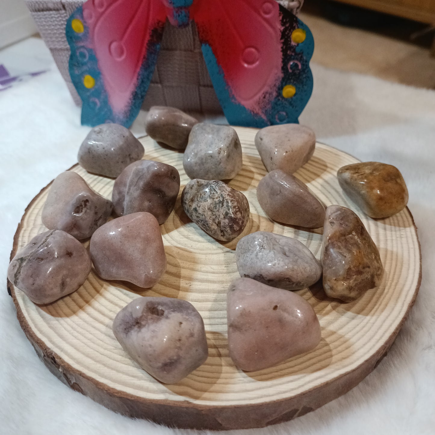 Rodado Pulido de Amatista Rosa