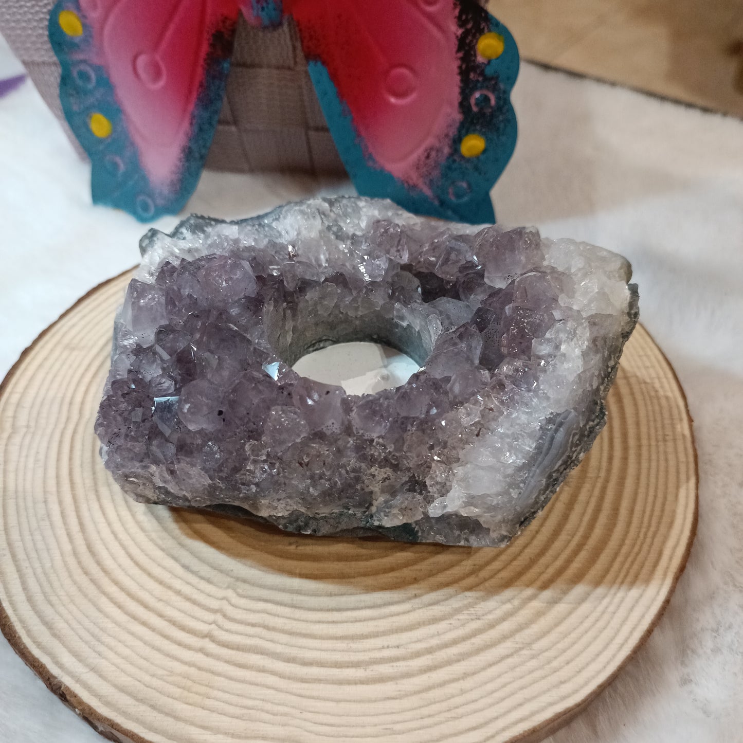 Portavelas de Amatista en drusa