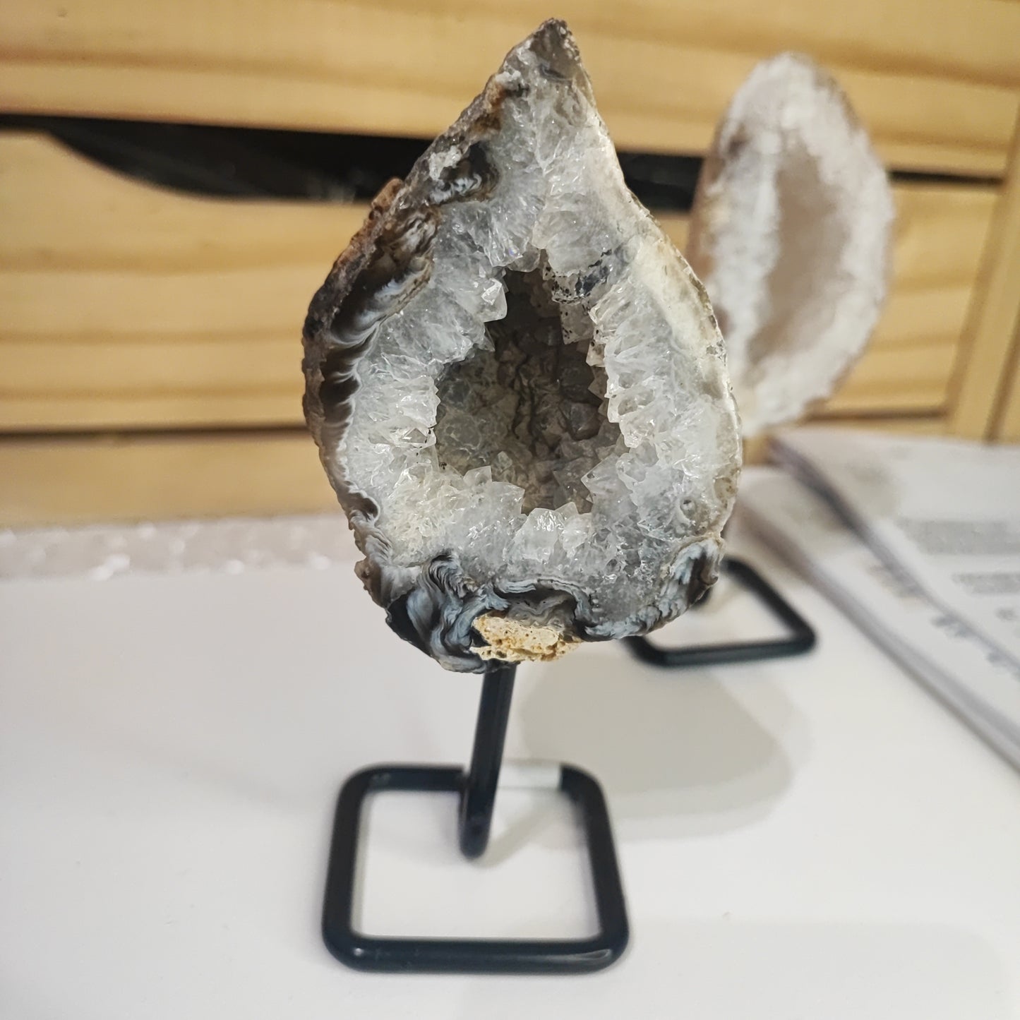 Drusas de Ágata en Peana