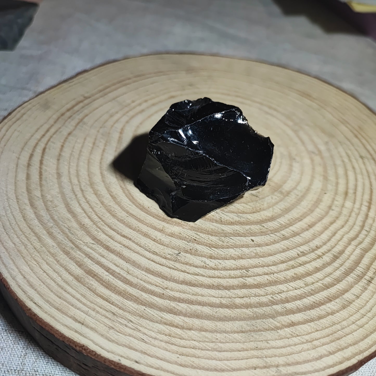 Obsidiana Negra en bruto