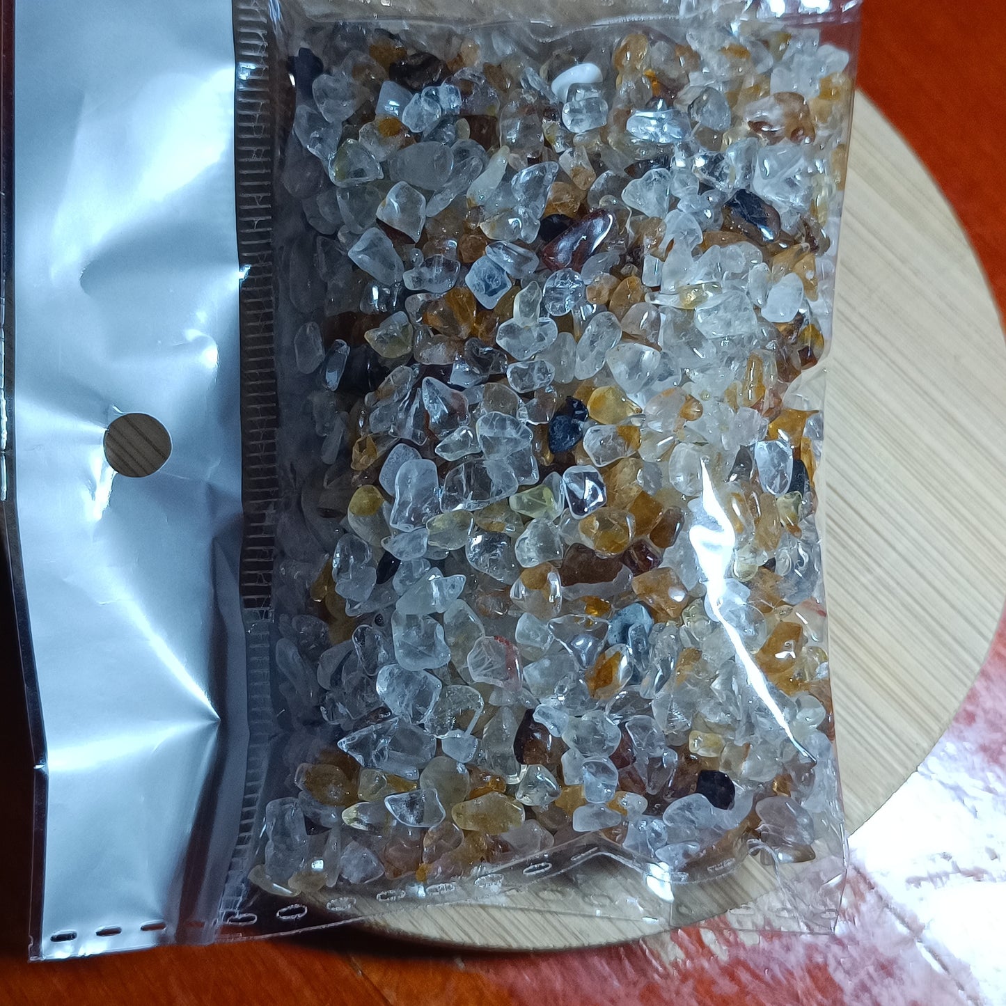 Chips Cuarzo Sanador Dorado