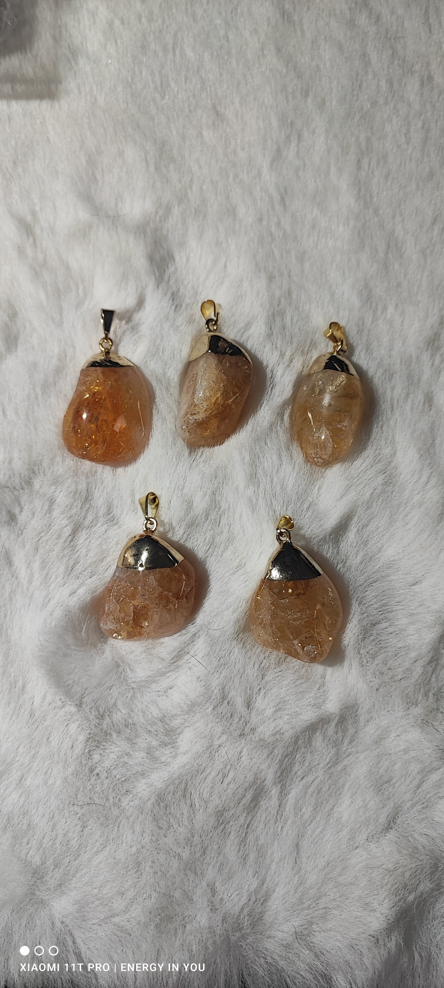 Colgante Citrino en forma de Gota