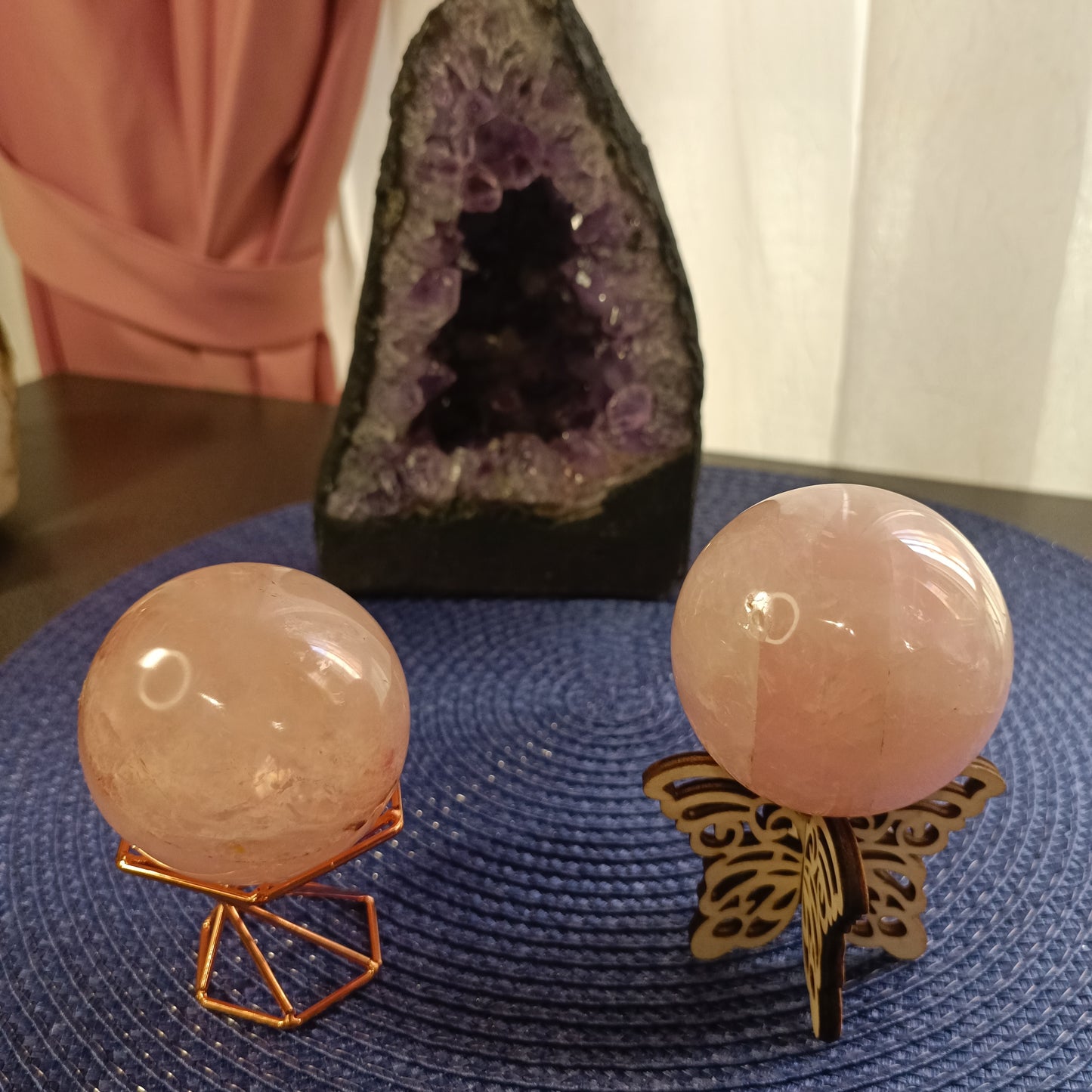 Esfera de Cuarzo Rosa