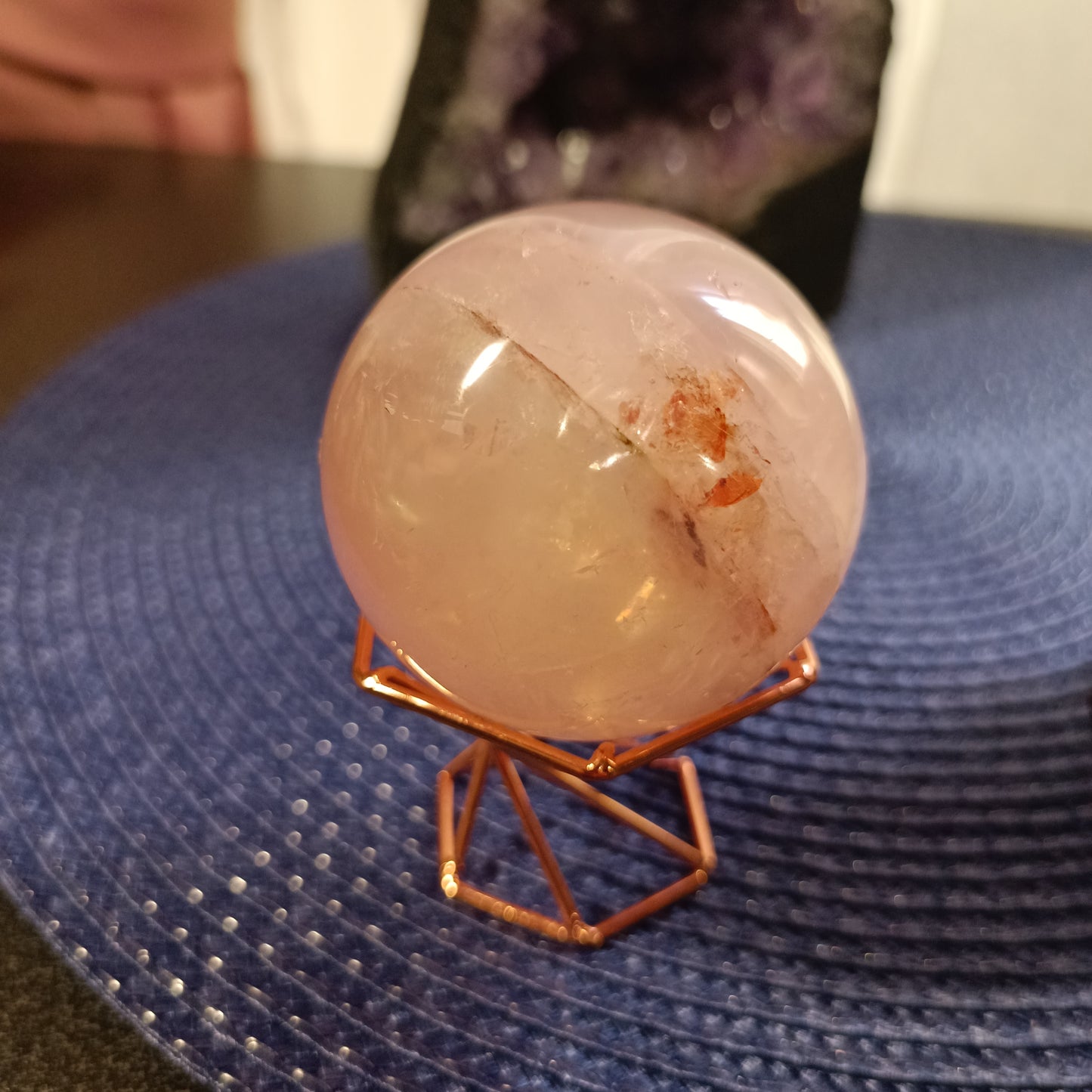 Esfera de Cuarzo Rosa