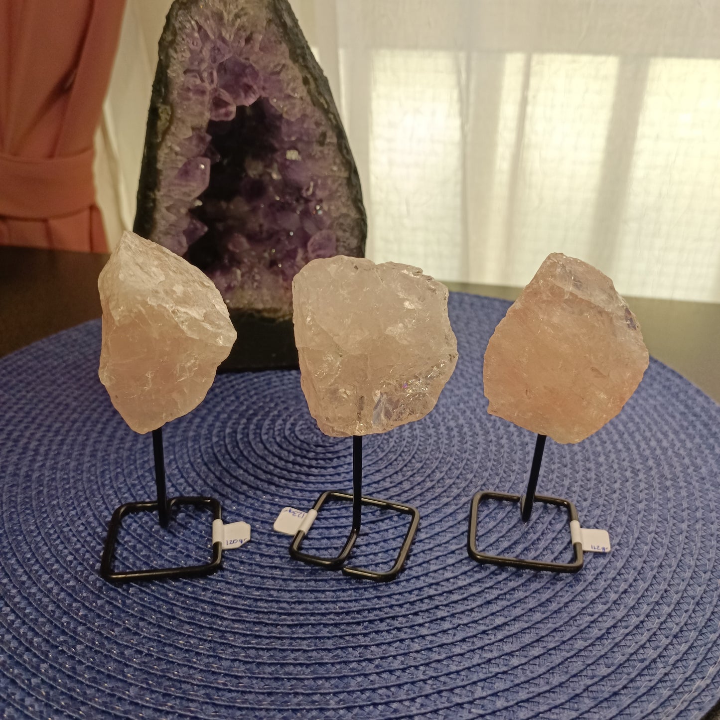 Cuarzo Rosa en Peana