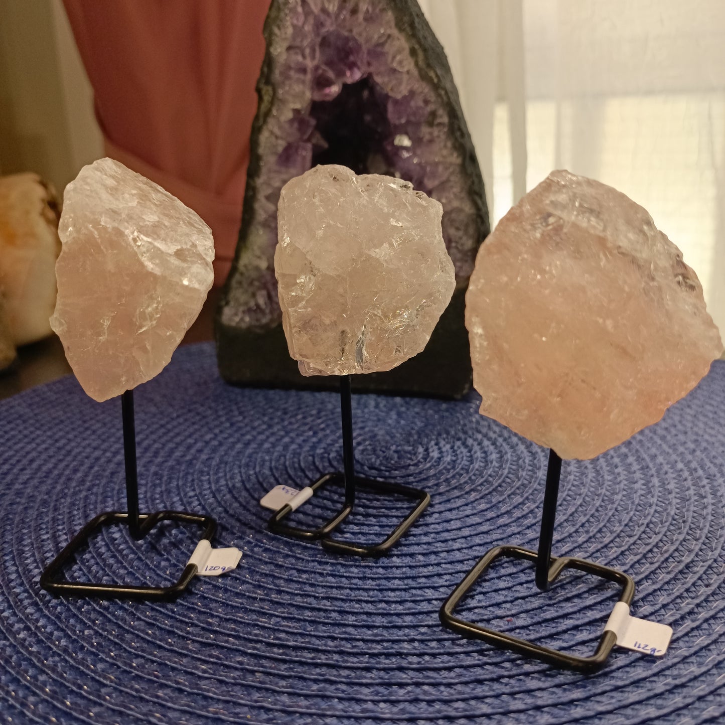 Cuarzo Rosa en Peana