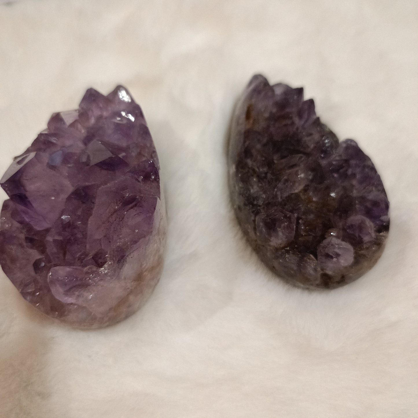 Drusas de Amatista en bruto ( forma de Gota )