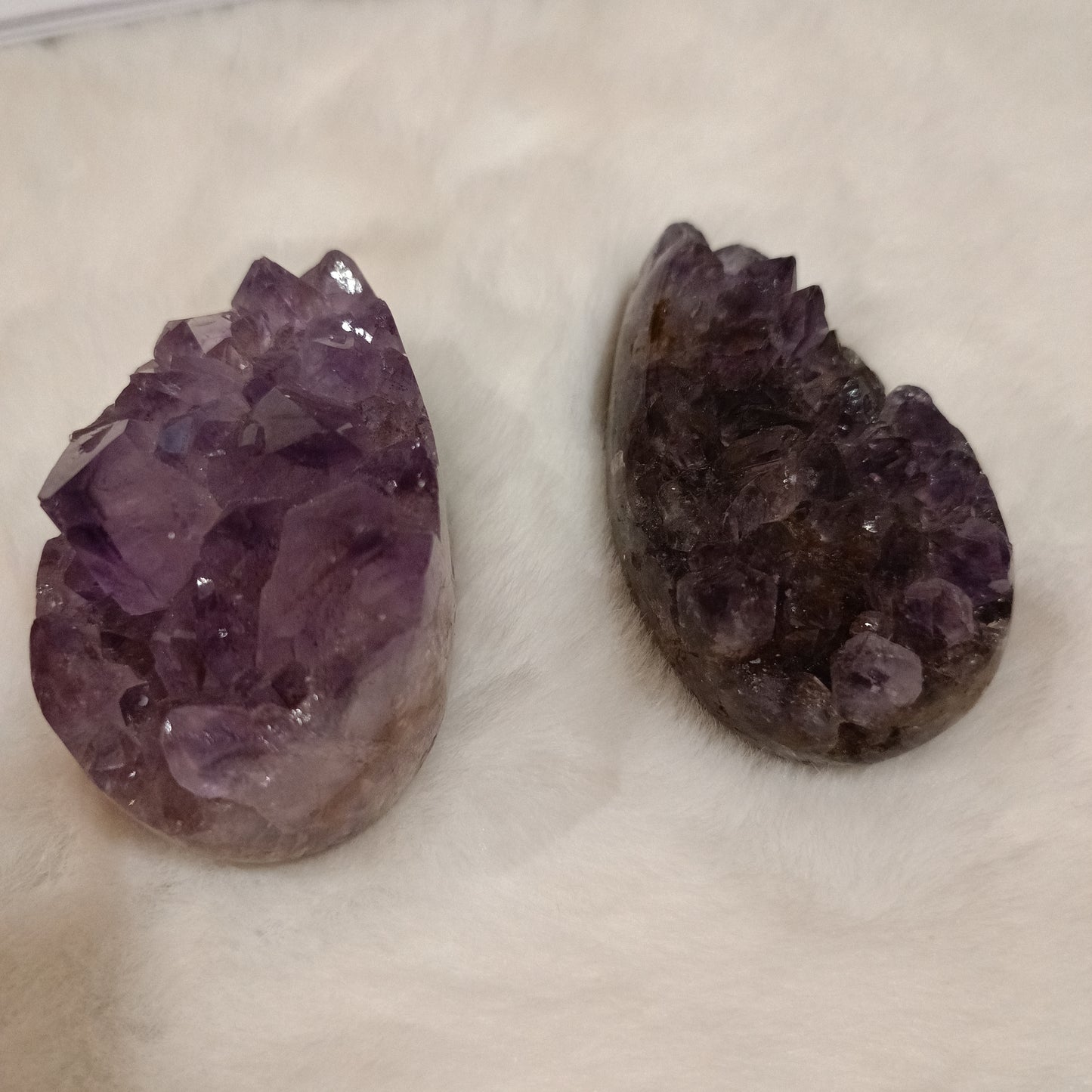 Drusas de Amatista en bruto ( forma de Gota )