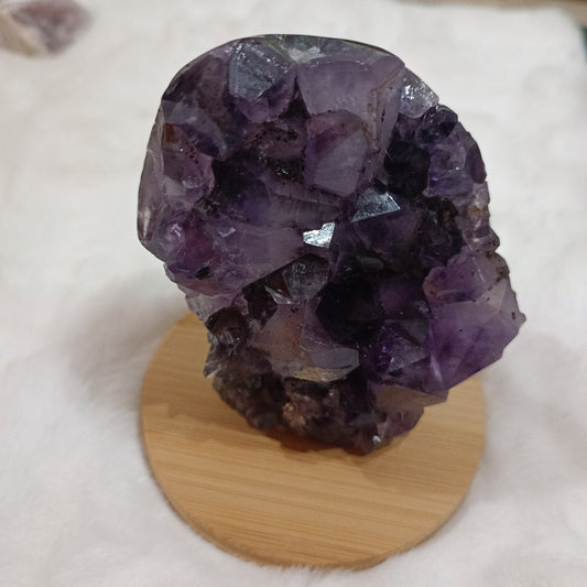 Drusas Amatistas en bruto semipulidas