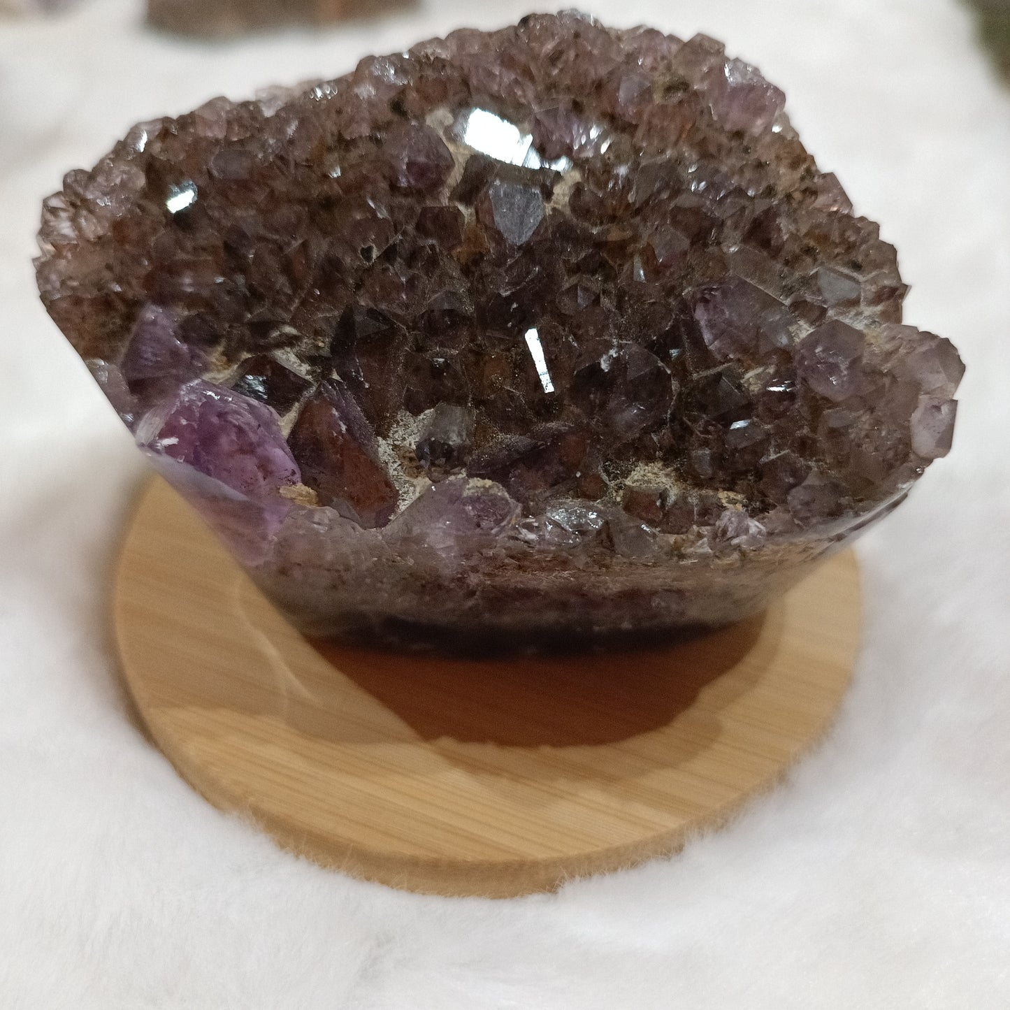 Drusas Amatistas en bruto semipulidas