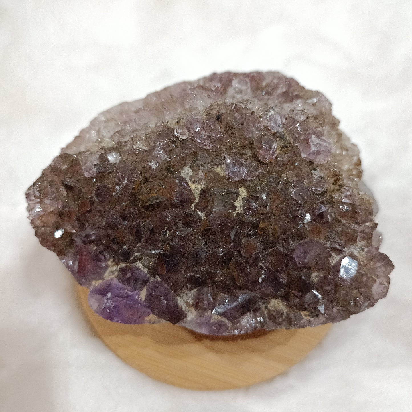 Drusas Amatistas en bruto semipulidas