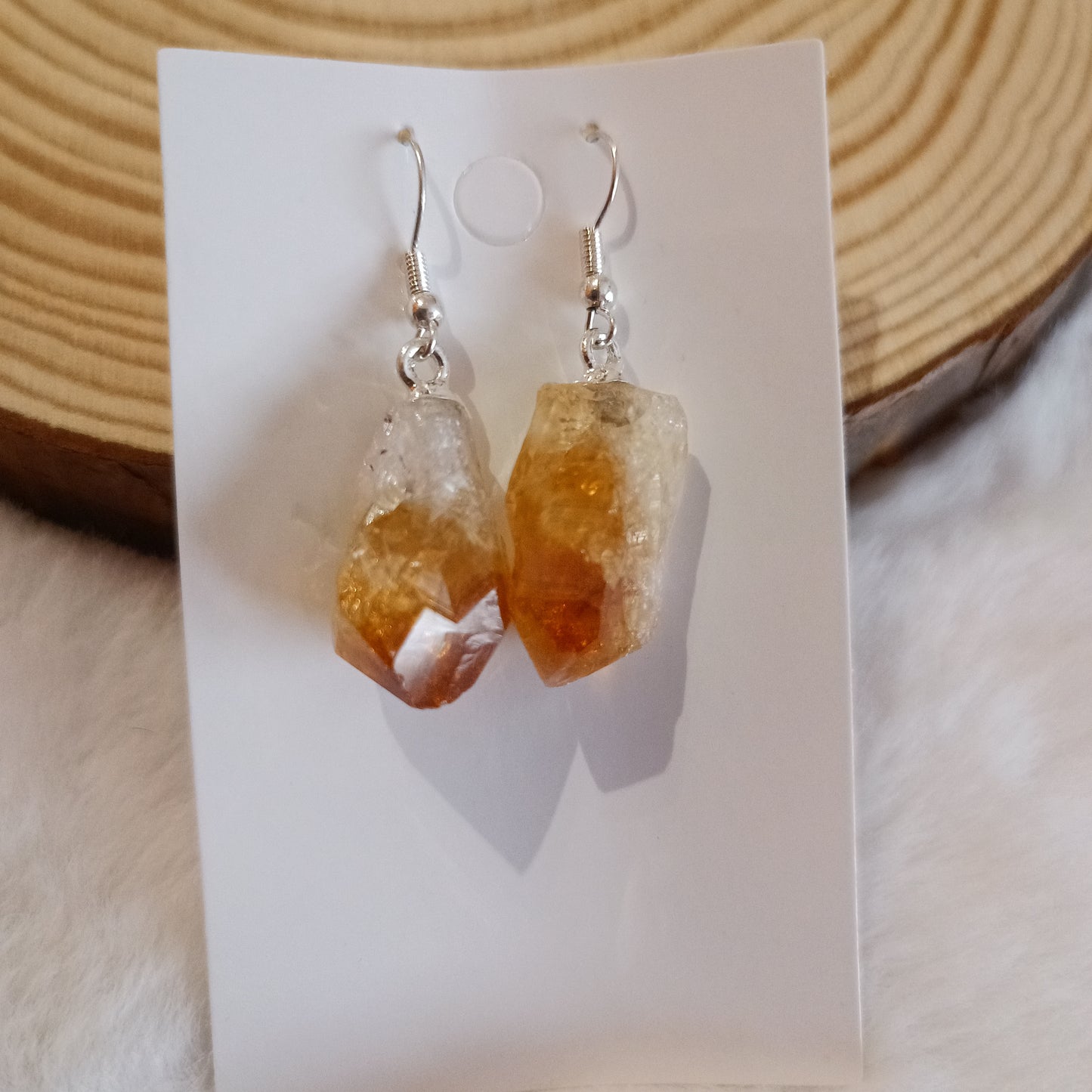 Pendientes Punta de Citrino