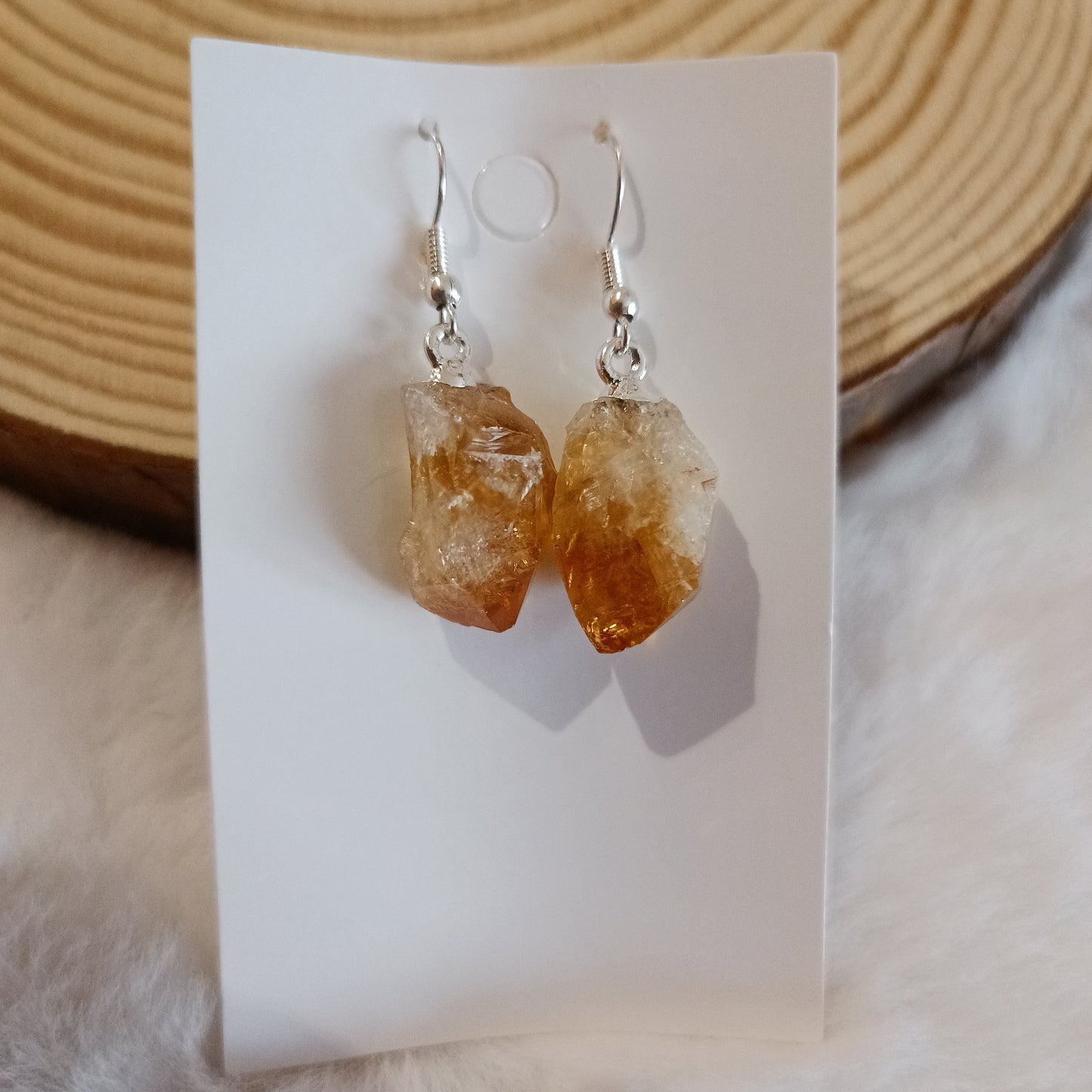 Pendientes Punta de Citrino