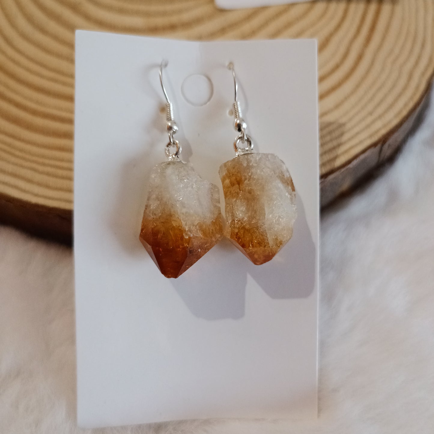 Pendientes Punta de Citrino