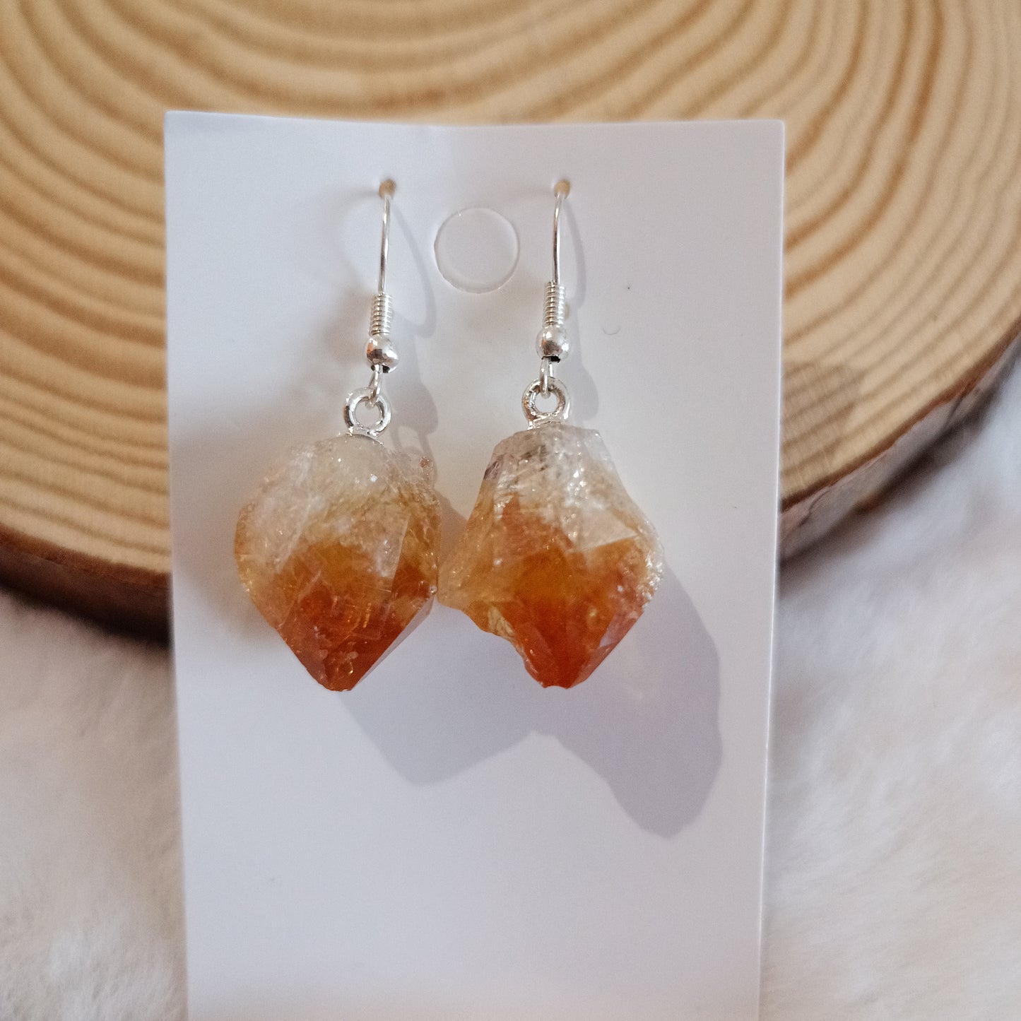 Pendientes Punta de Citrino