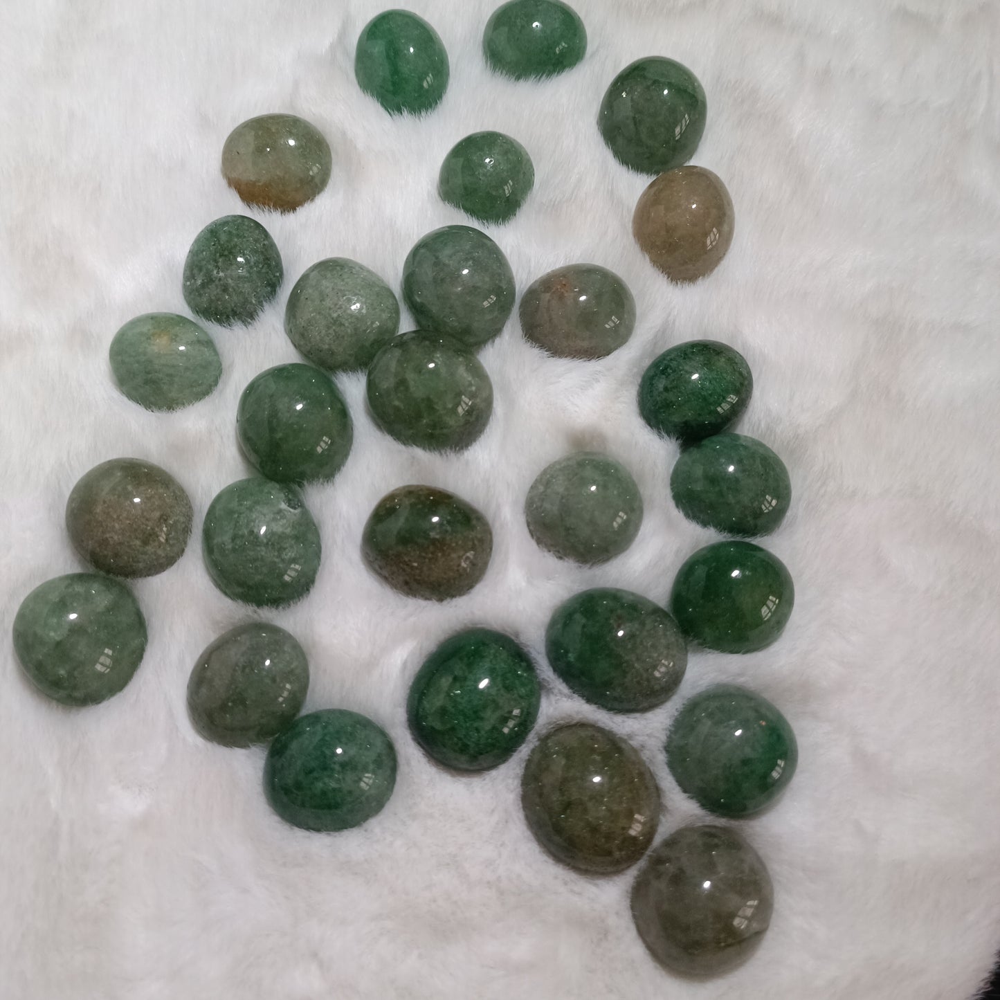 Rodado Pulido de Aventurina Verde o Cuarzo Verde