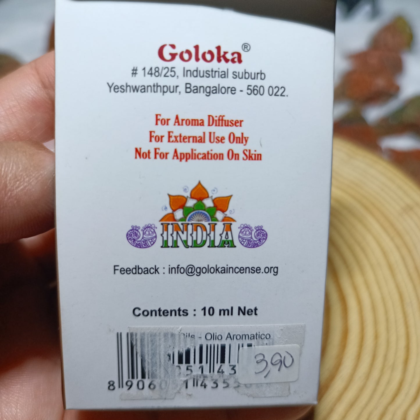 Aceite Aromático Difusor "California White Sage " Marca Goloka