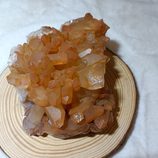 Drusa de Cuarzo Mandarina.