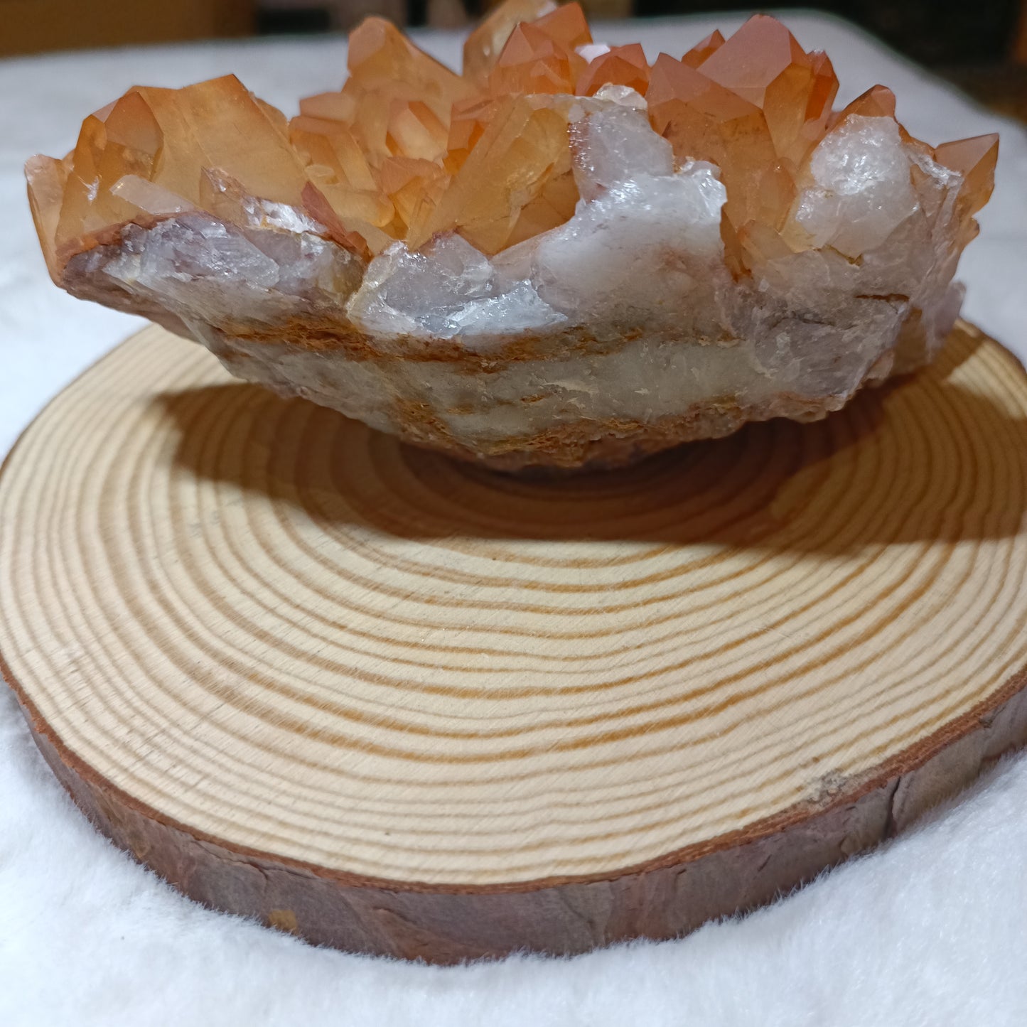 Drusa de Cuarzo Mandarina.