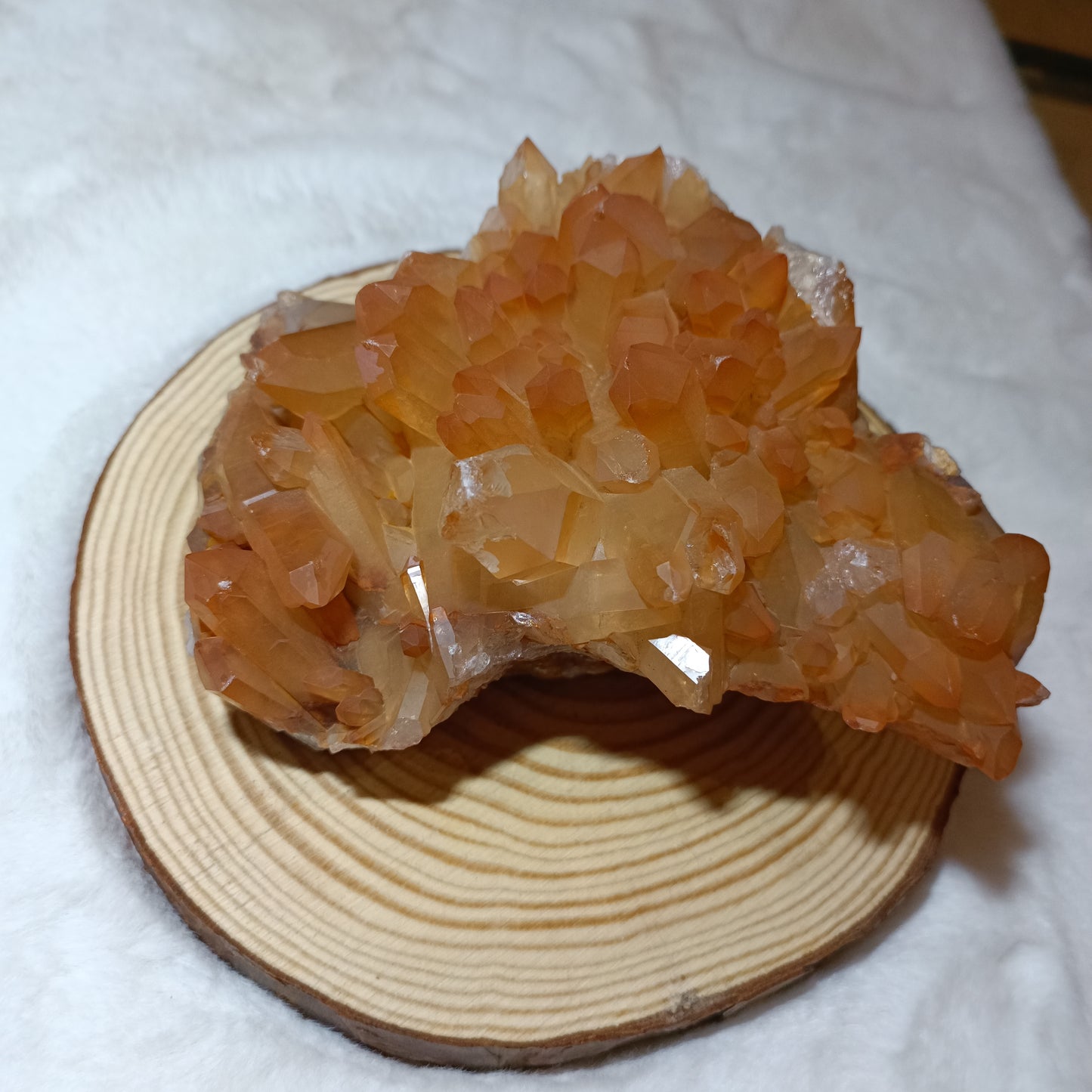 Drusa de Cuarzo Mandarina.