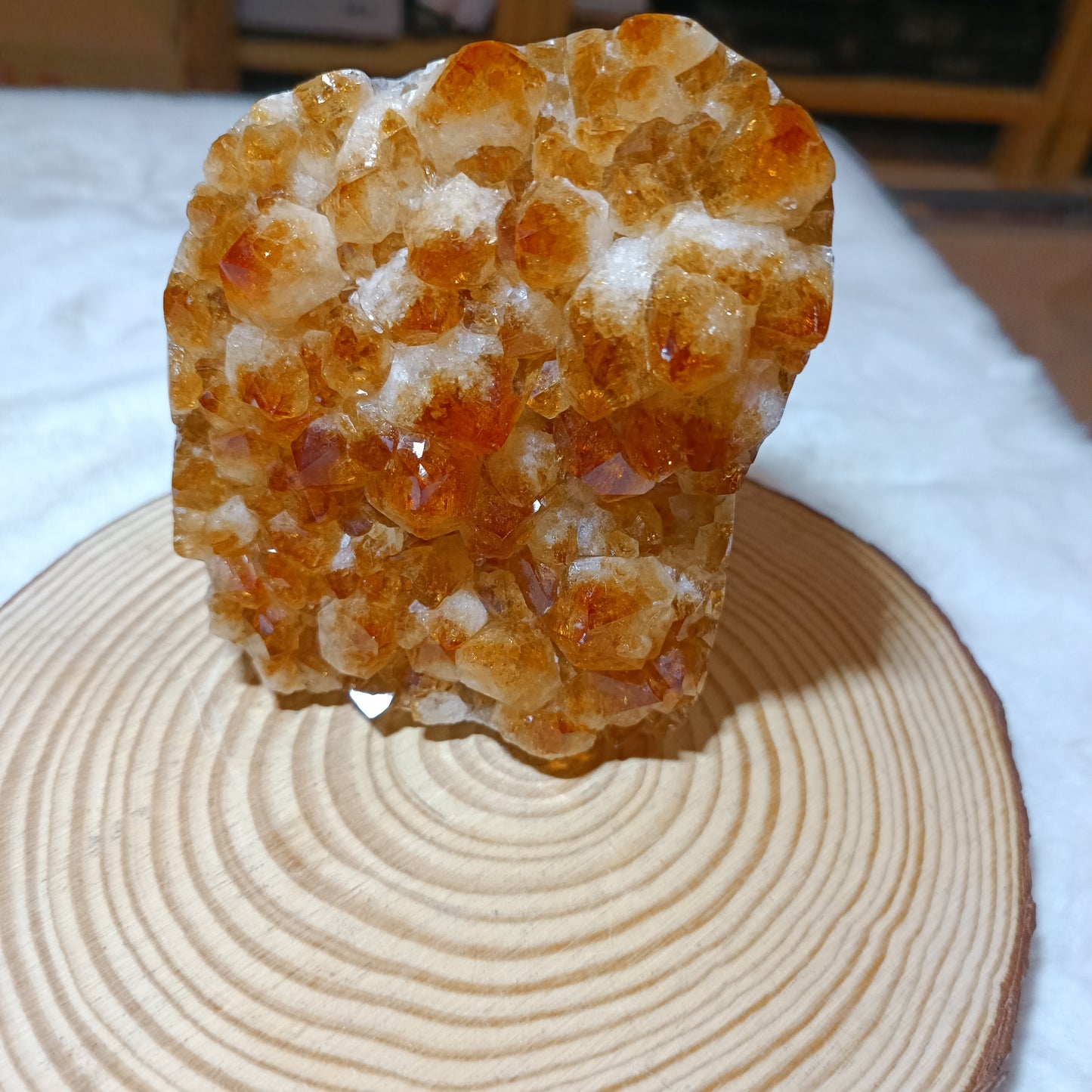 Drusa de Cuarzo Citrino