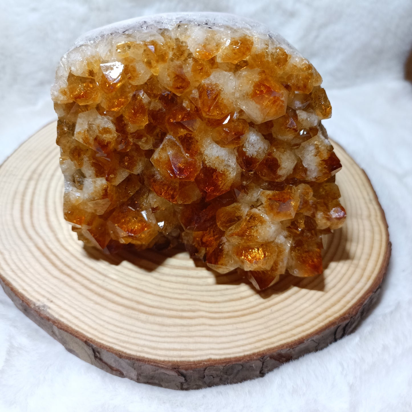 Drusa de Cuarzo Citrino