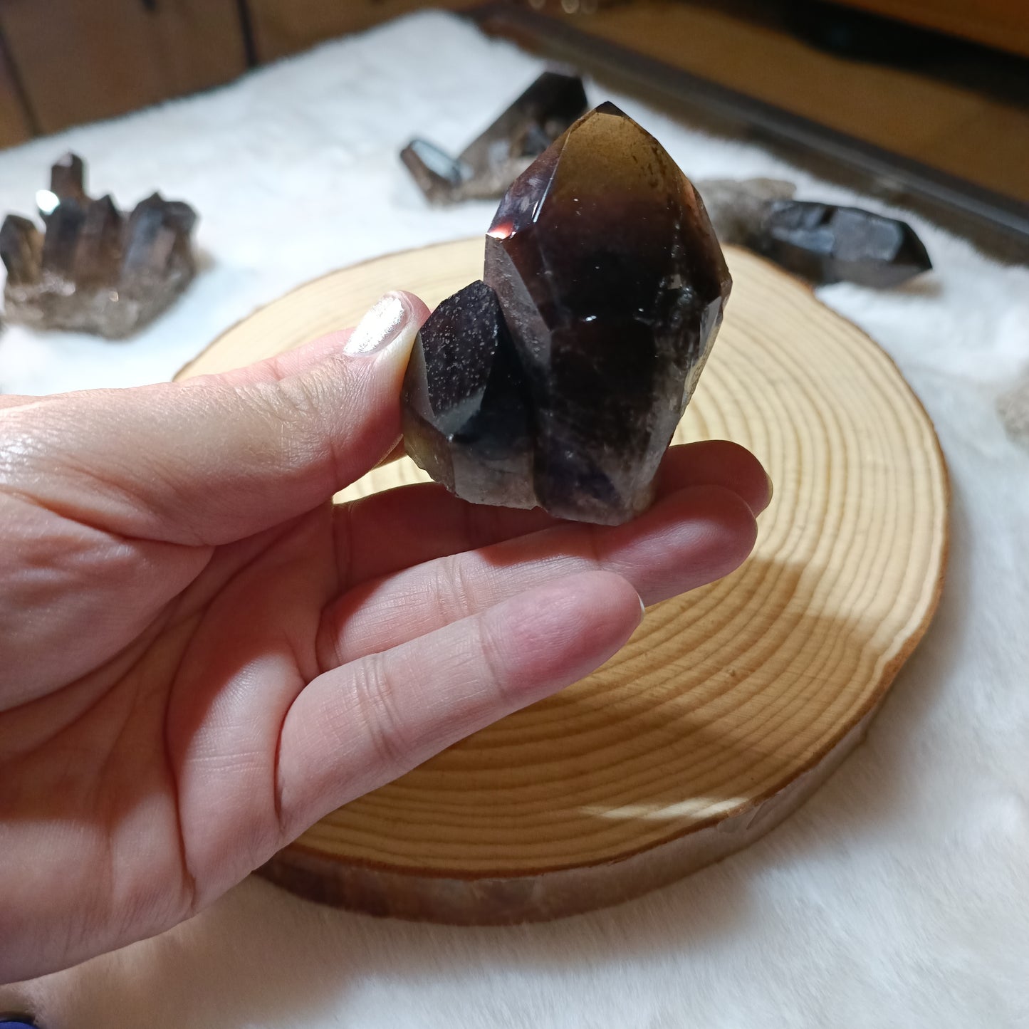 Drusas de Cuarzo Ahumado