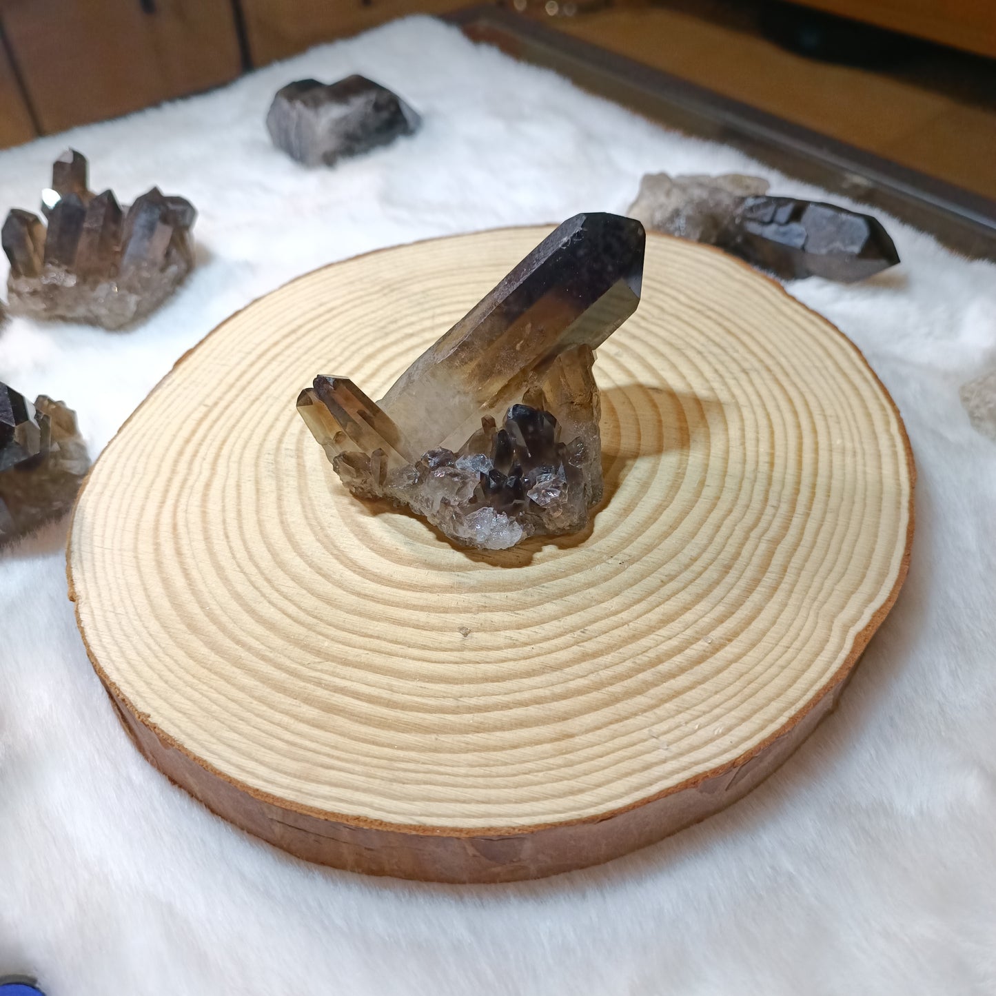 Drusas de Cuarzo Ahumado