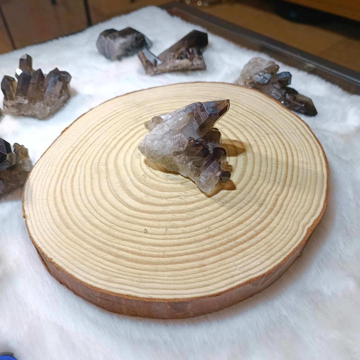 Drusas de Cuarzo Ahumado