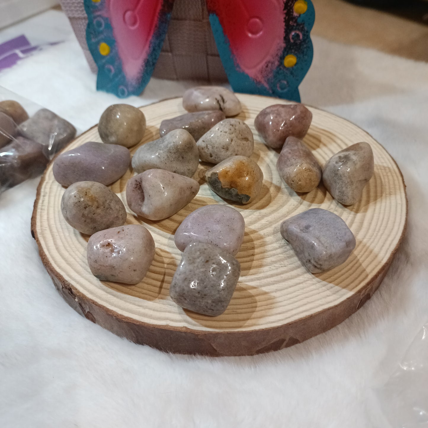 Rodado Pulido de Amatista Rosa