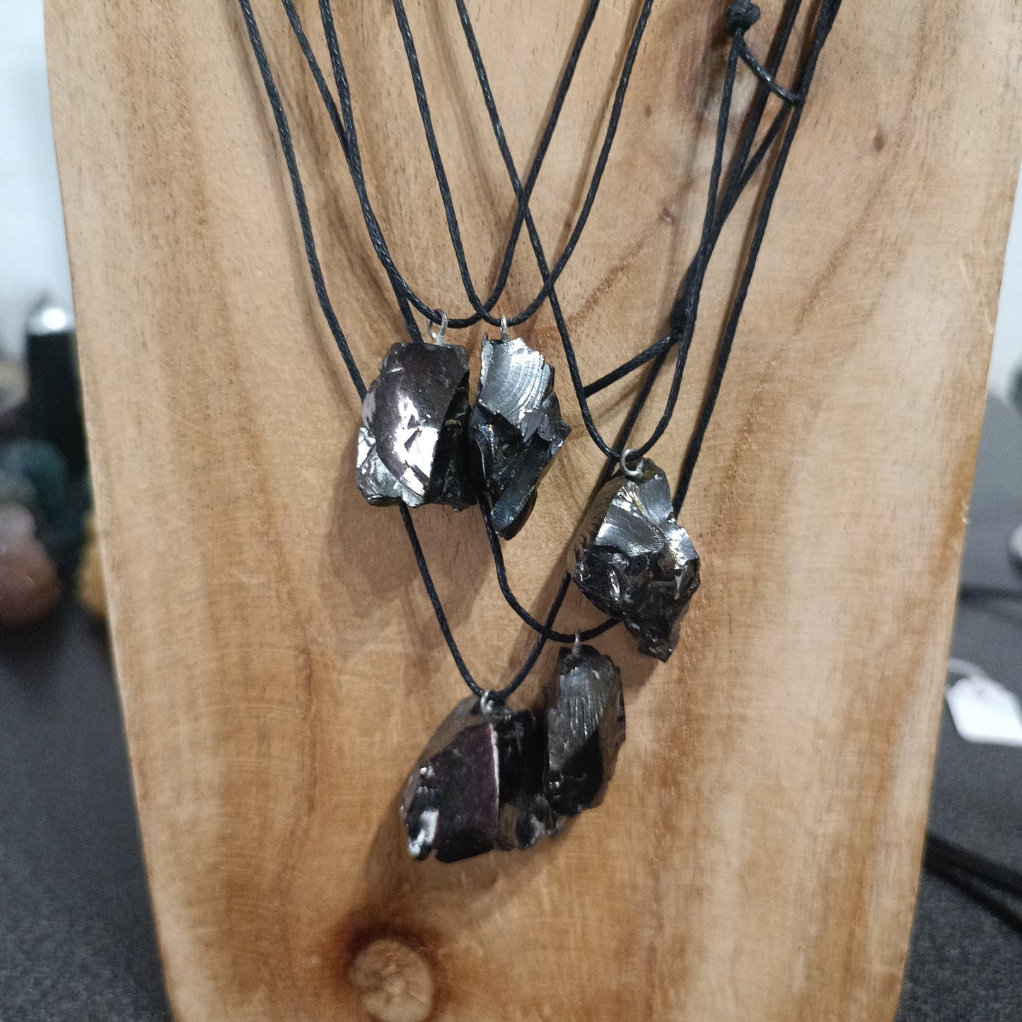 Colgante Shungit Élite en bruto