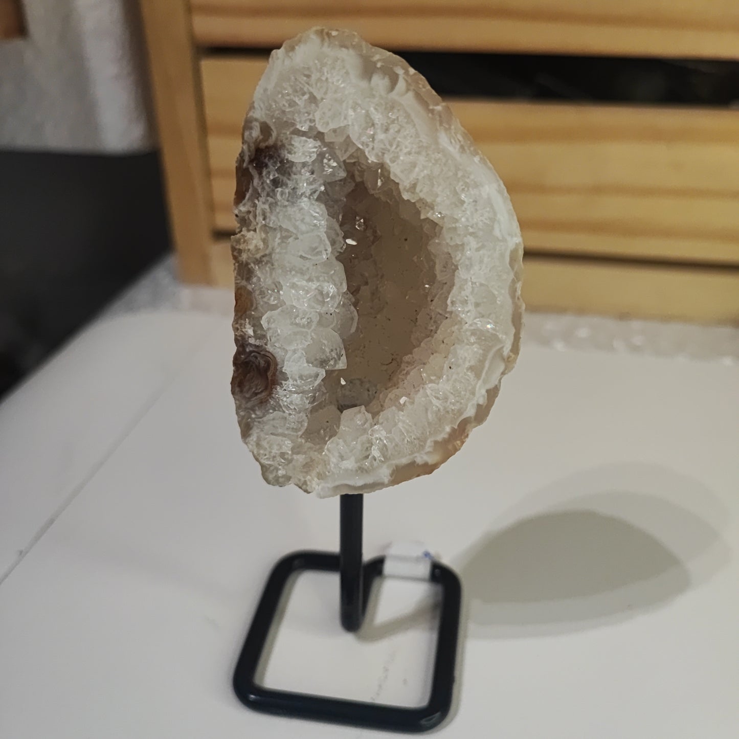 Drusas de Ágata en Peana