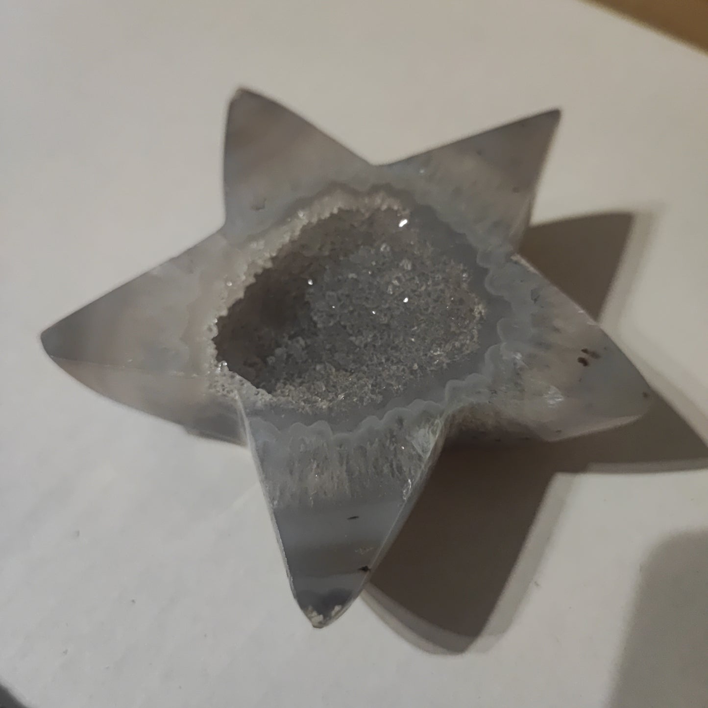 Estrella de Agata con drusa