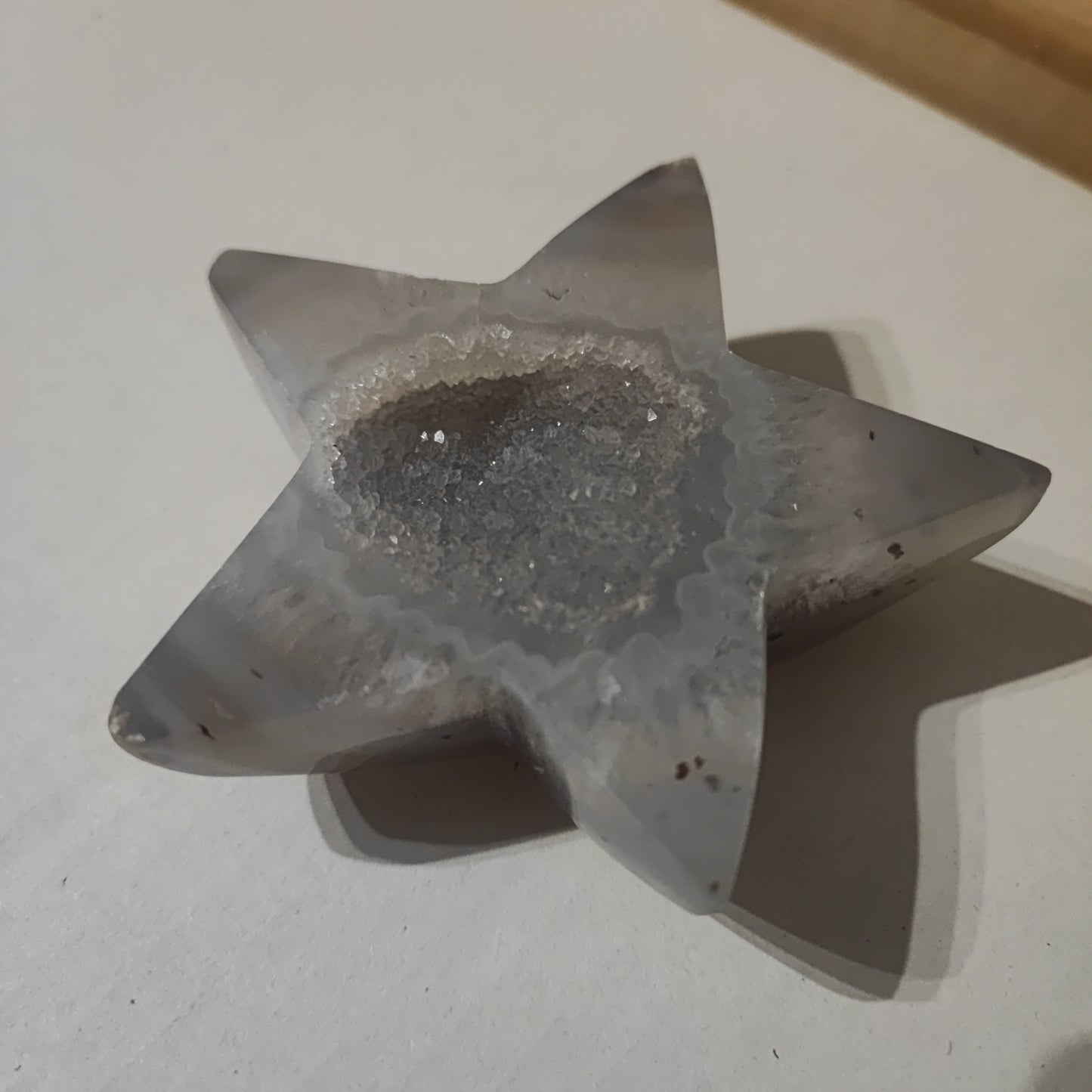 Estrella de Agata con drusa