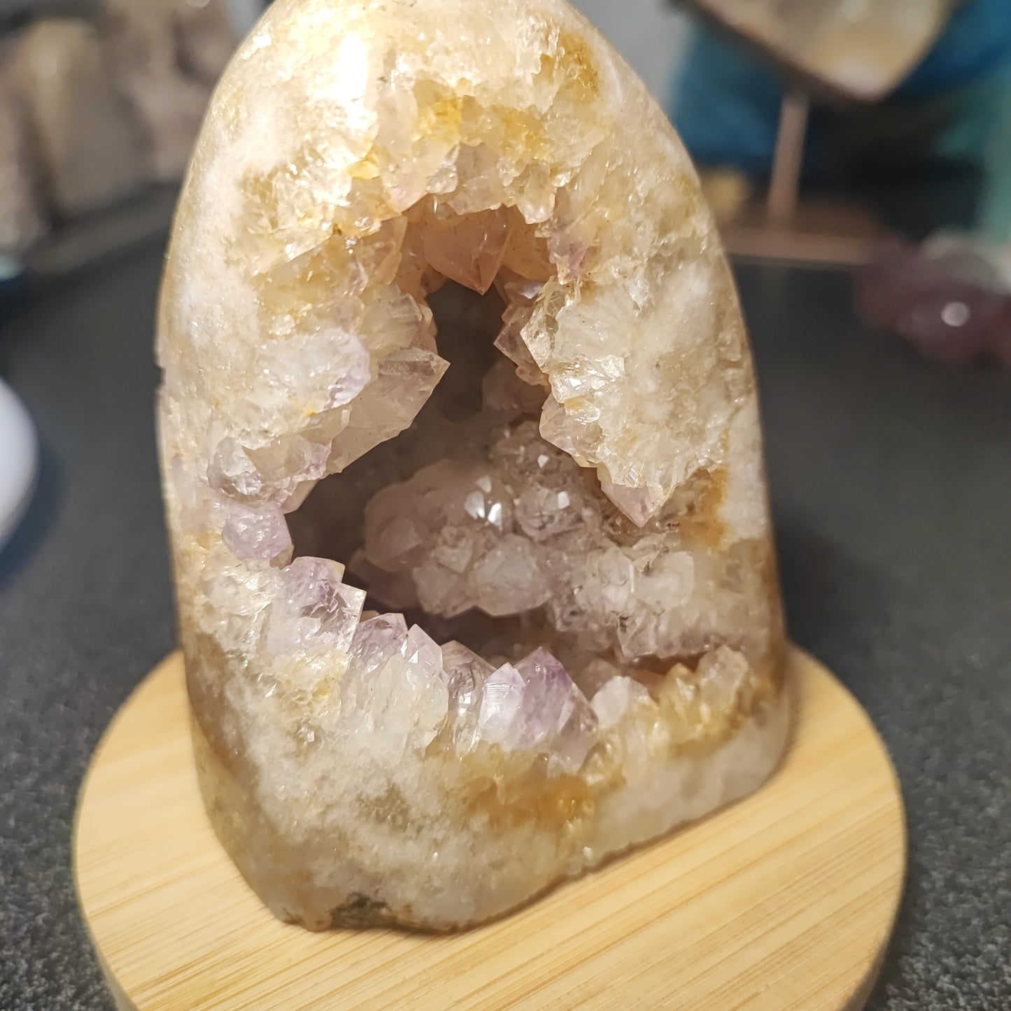 Drusa de Amatista Rosa en Free Form