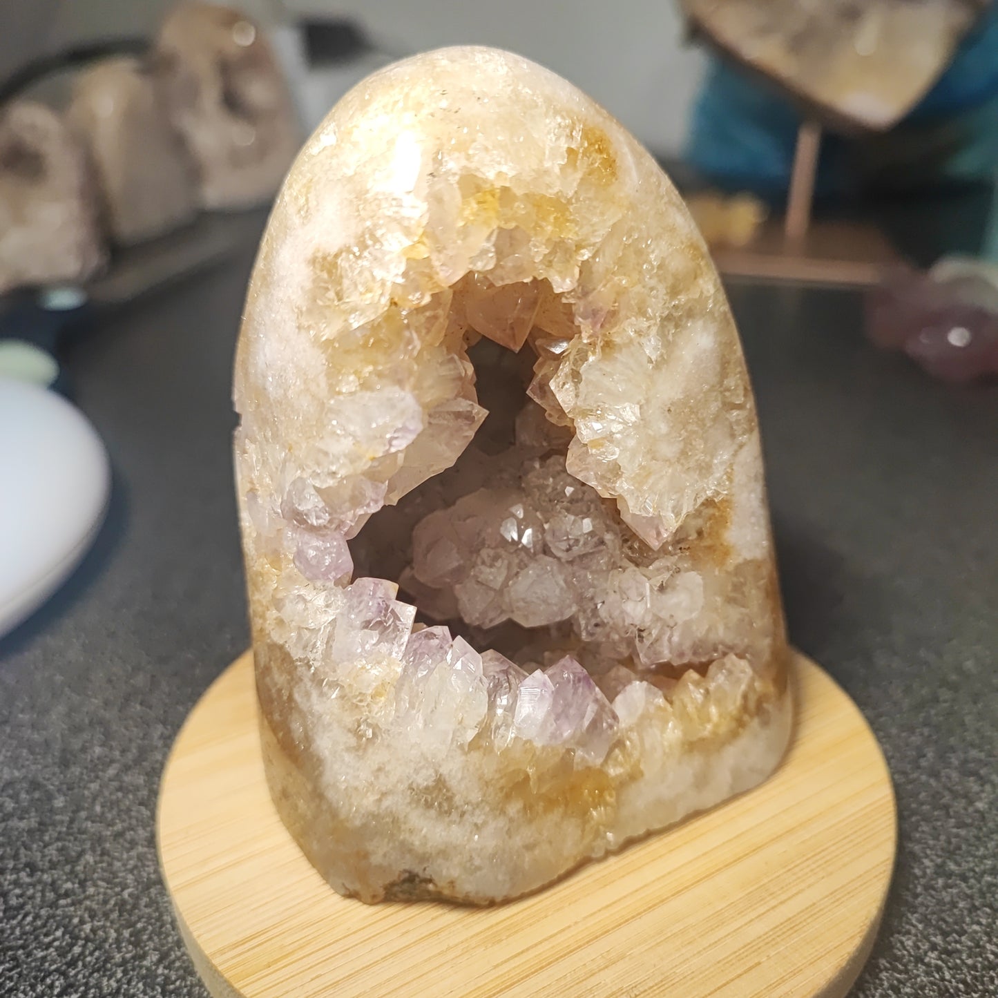 Drusa de Amatista Rosa en Free Form