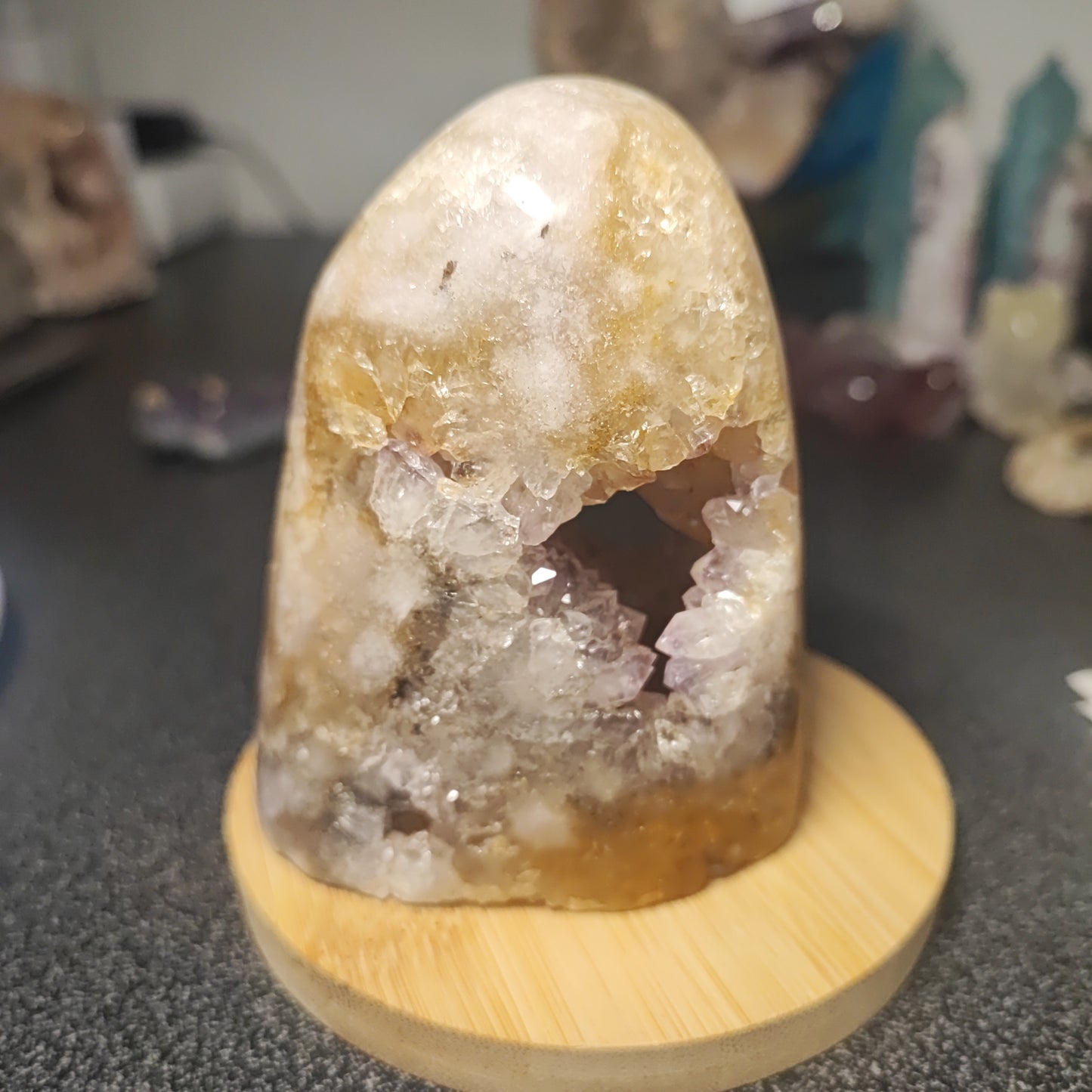 Drusa de Amatista Rosa en Free Form