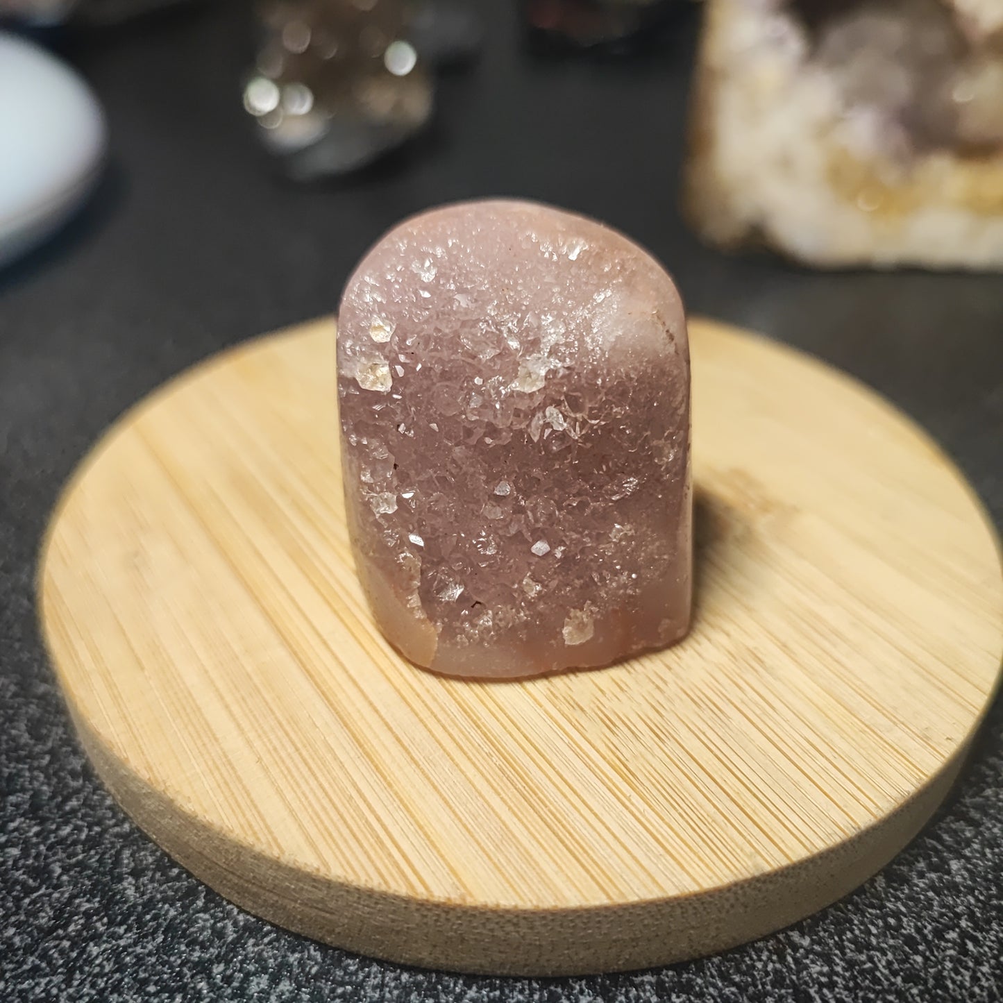 Drusa de Amatista Rosa en Free Form