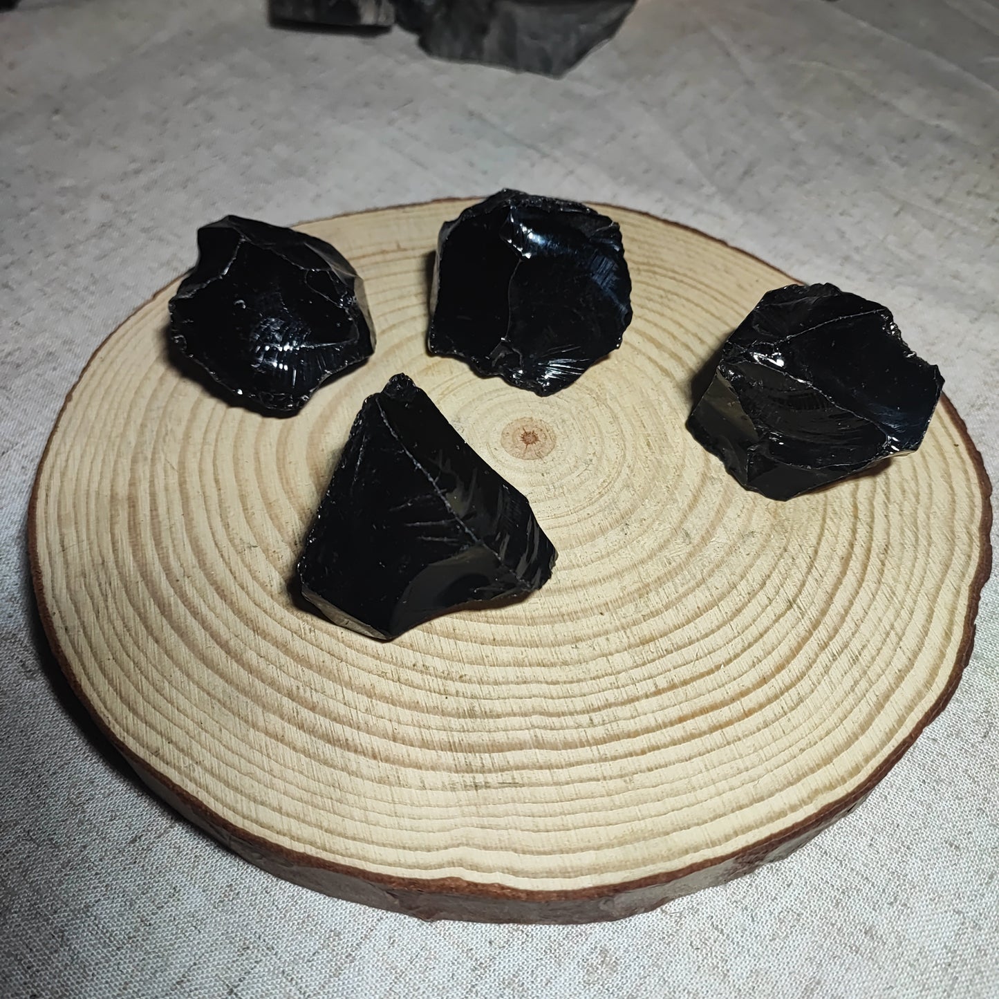 Obsidiana Negra en bruto