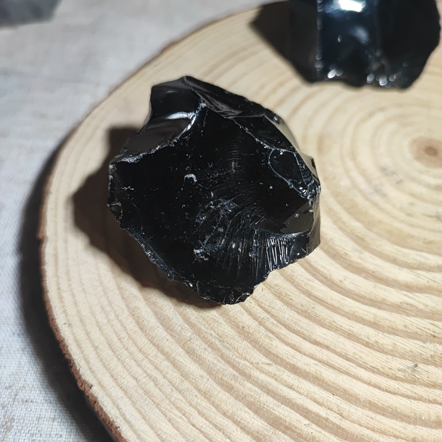 Obsidiana Negra en bruto