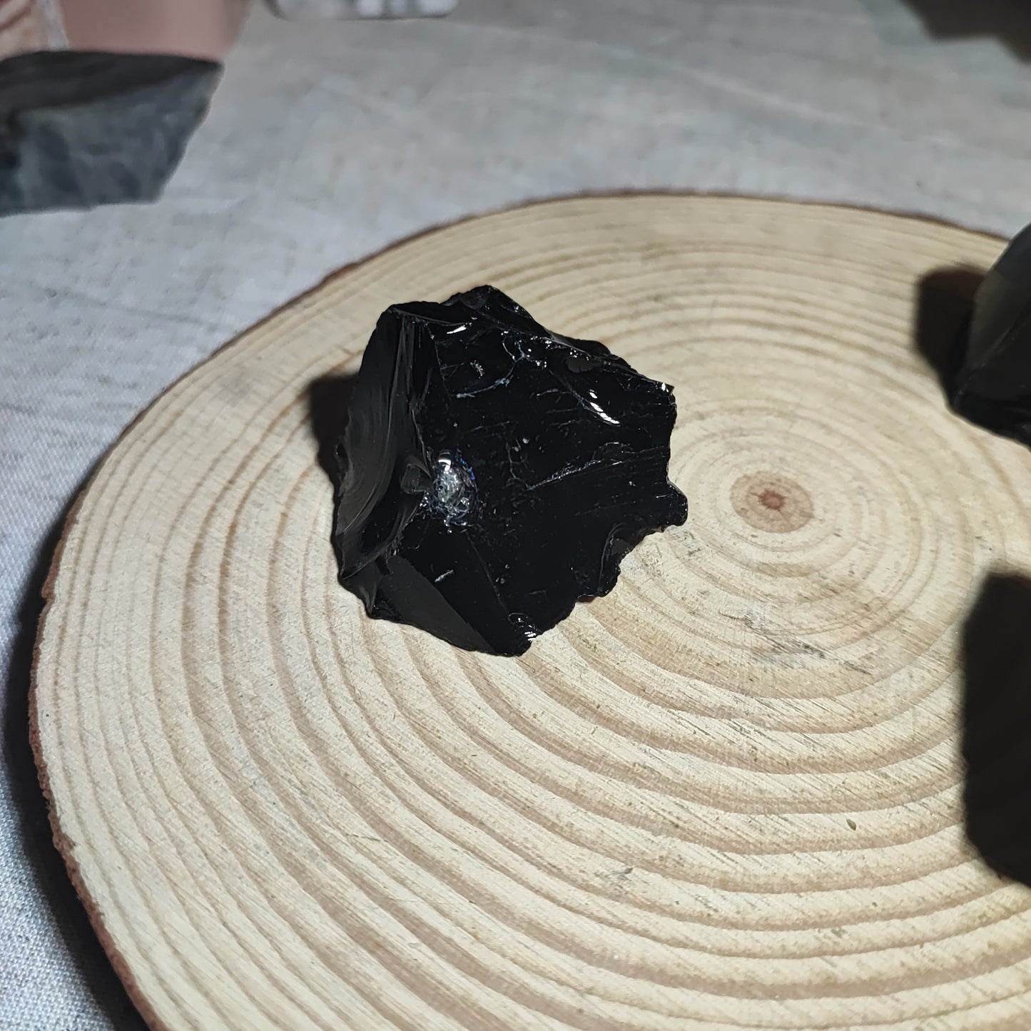 Obsidiana Negra en bruto