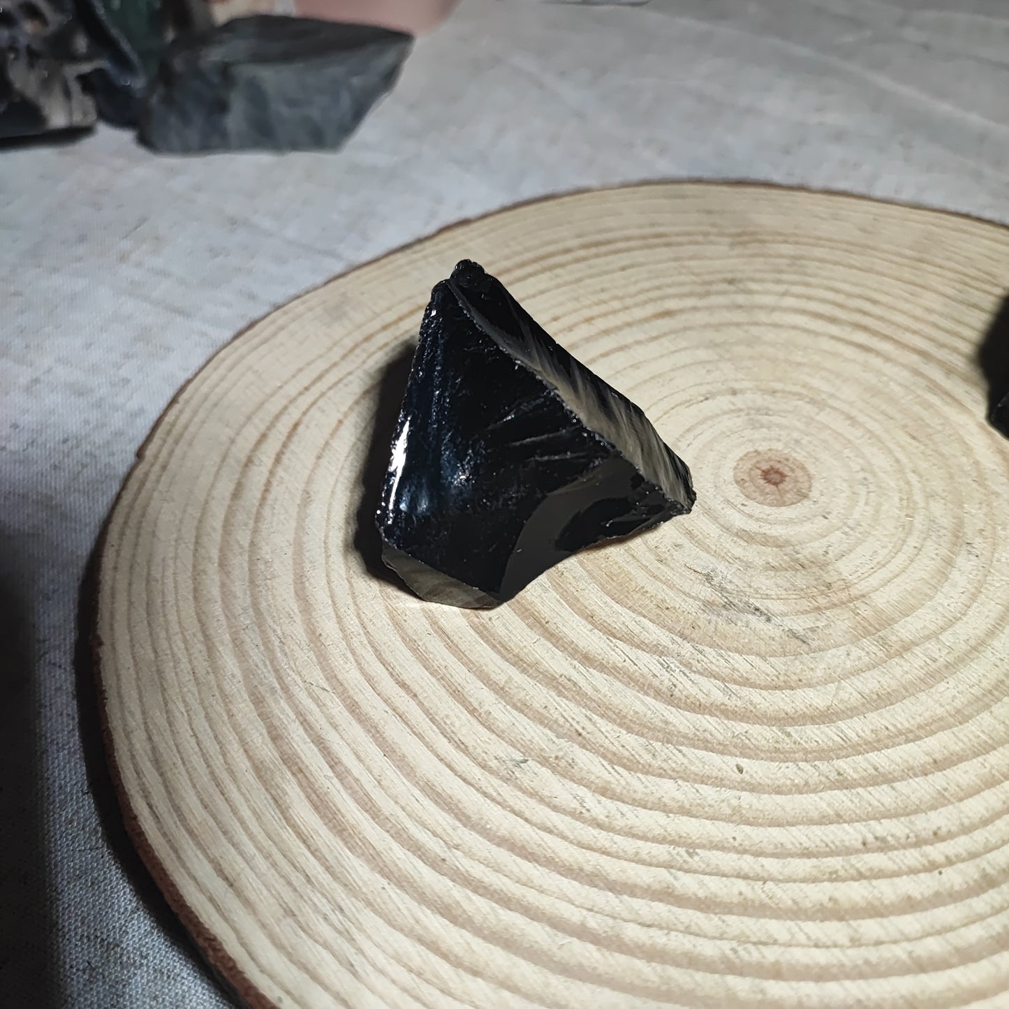 Obsidiana Negra en bruto