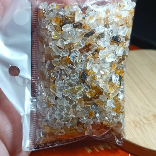 Chips Cuarzo Sanador Dorado