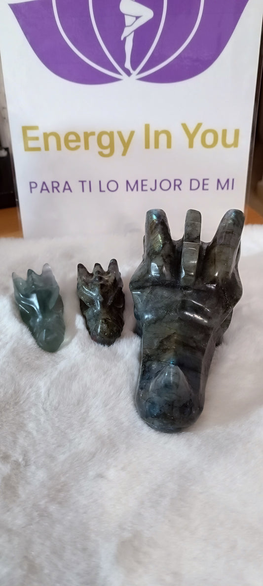 Cabeza de Dragón 🐉 Grande Labradorita