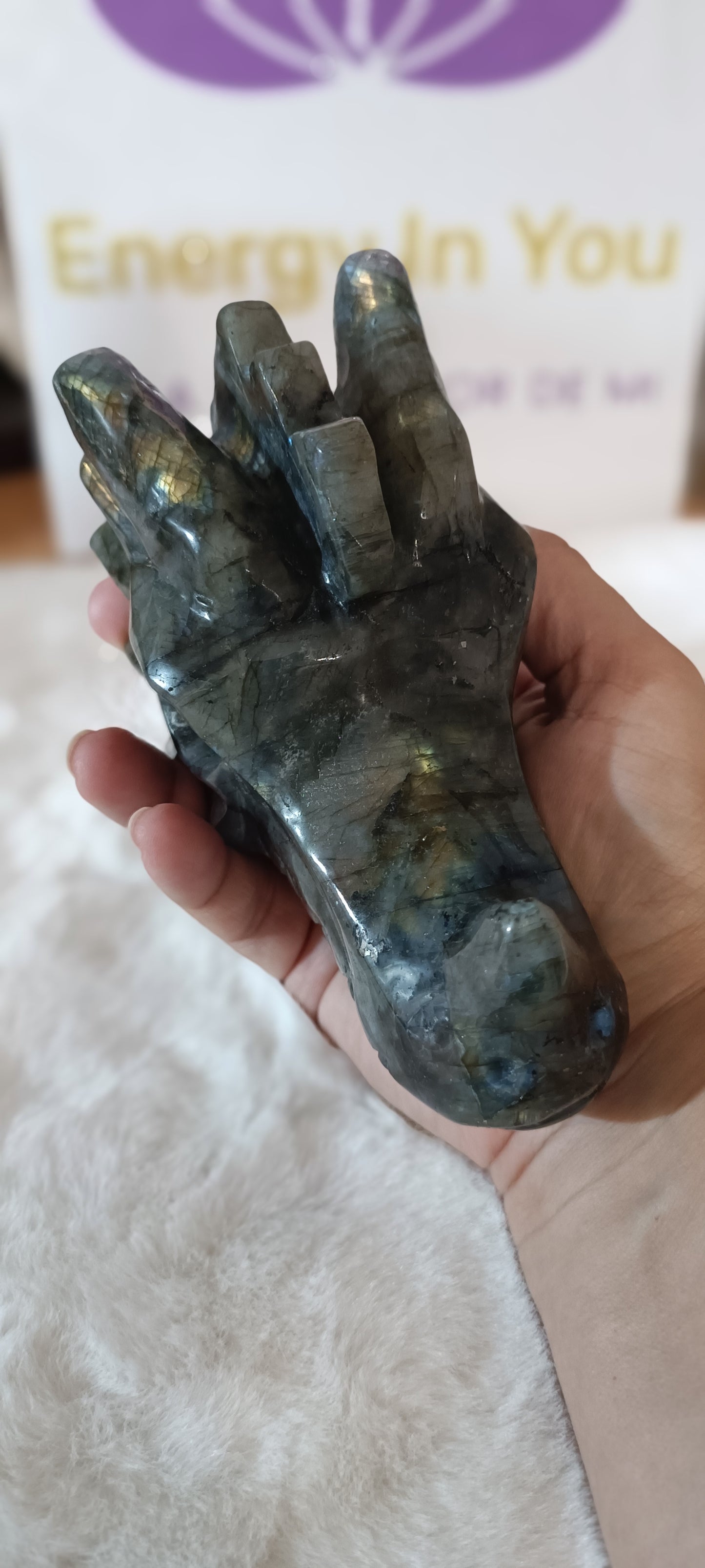 Cabeza de Dragón 🐉 Grande Labradorita