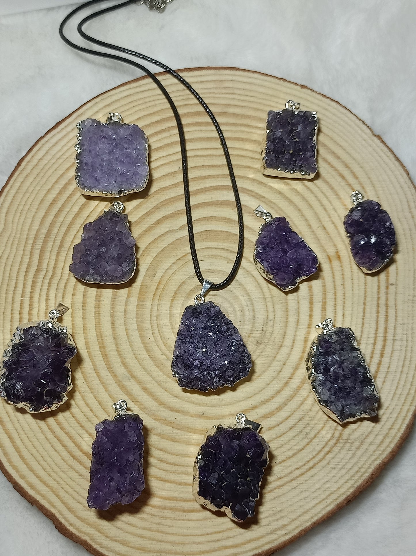 Colgantes de Drusa de Amatista