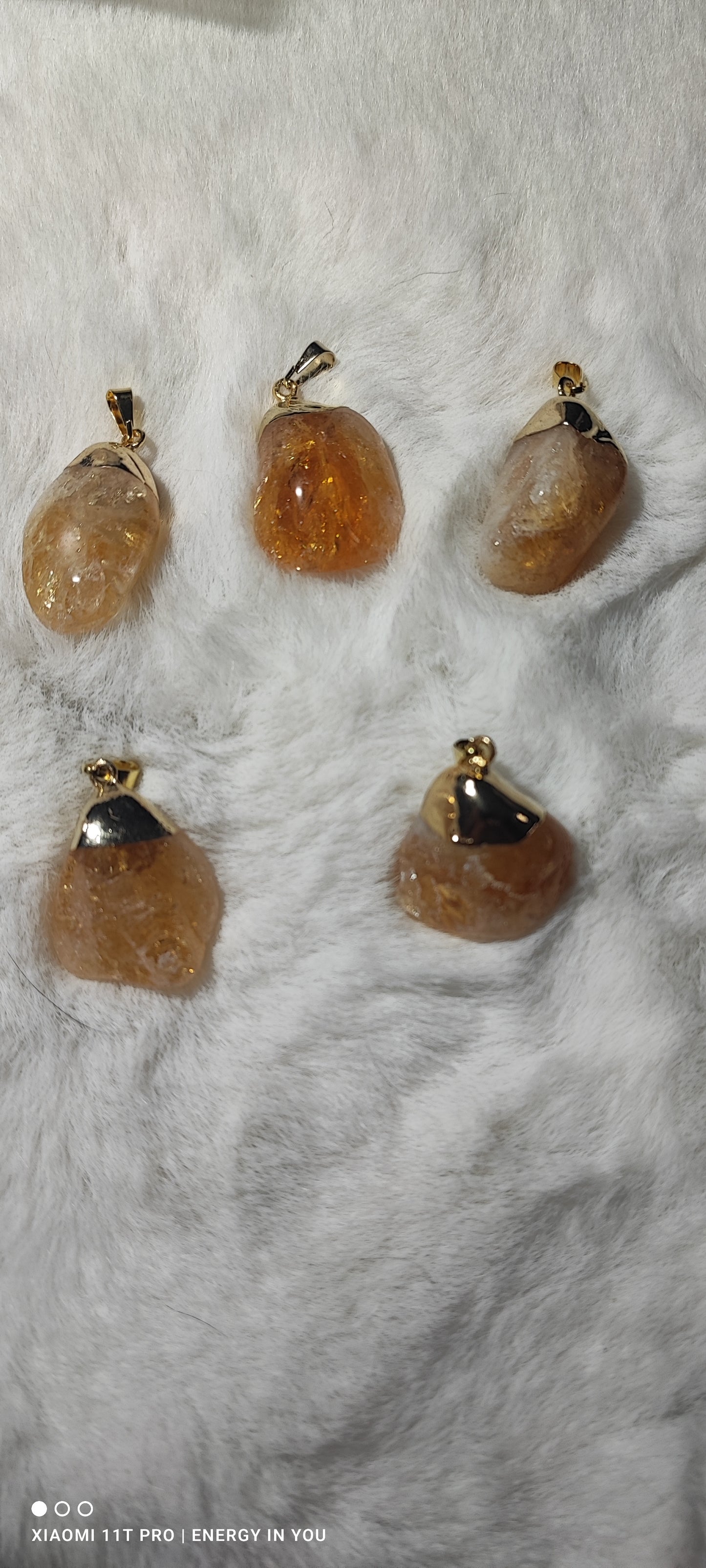 Colgante Citrino en forma de Gota