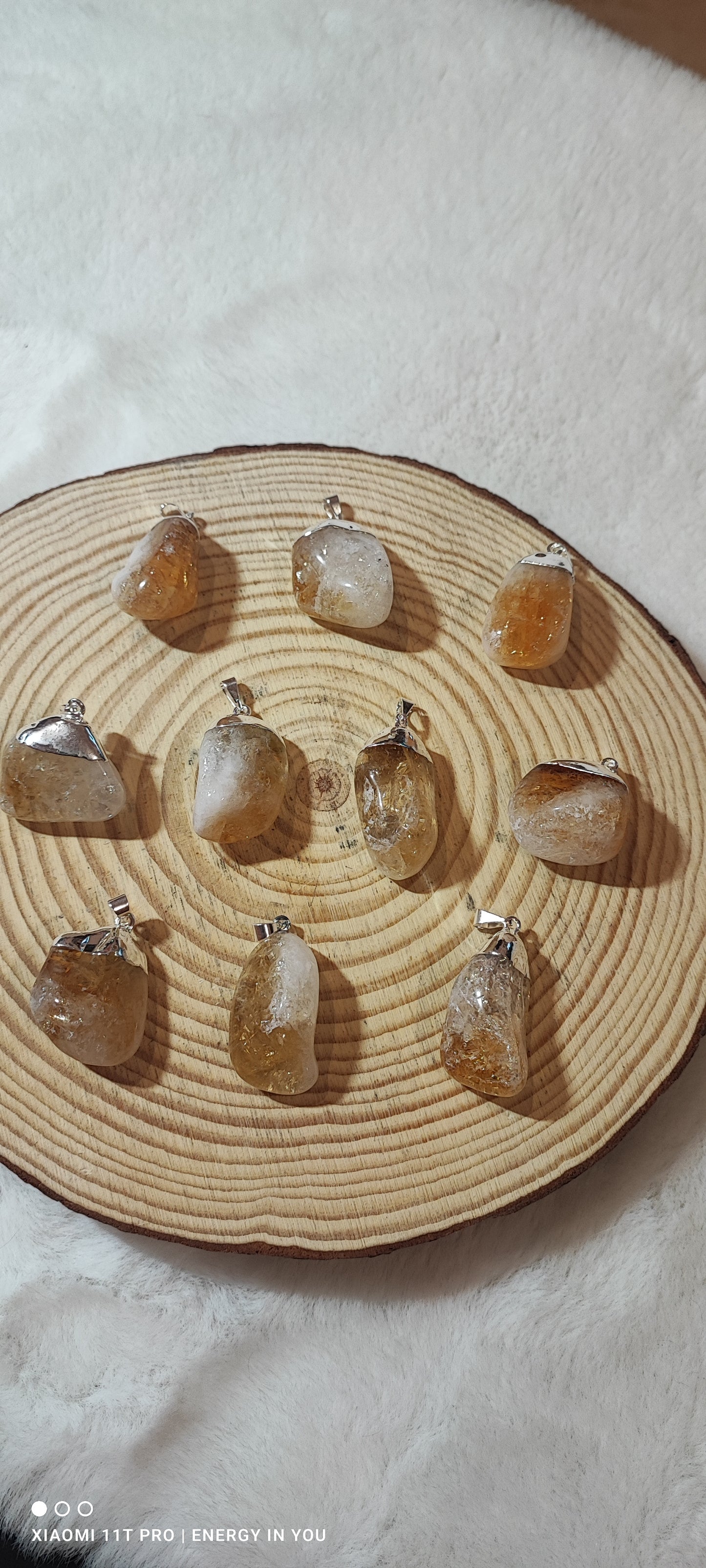 Colgante Citrino en forma de Gota